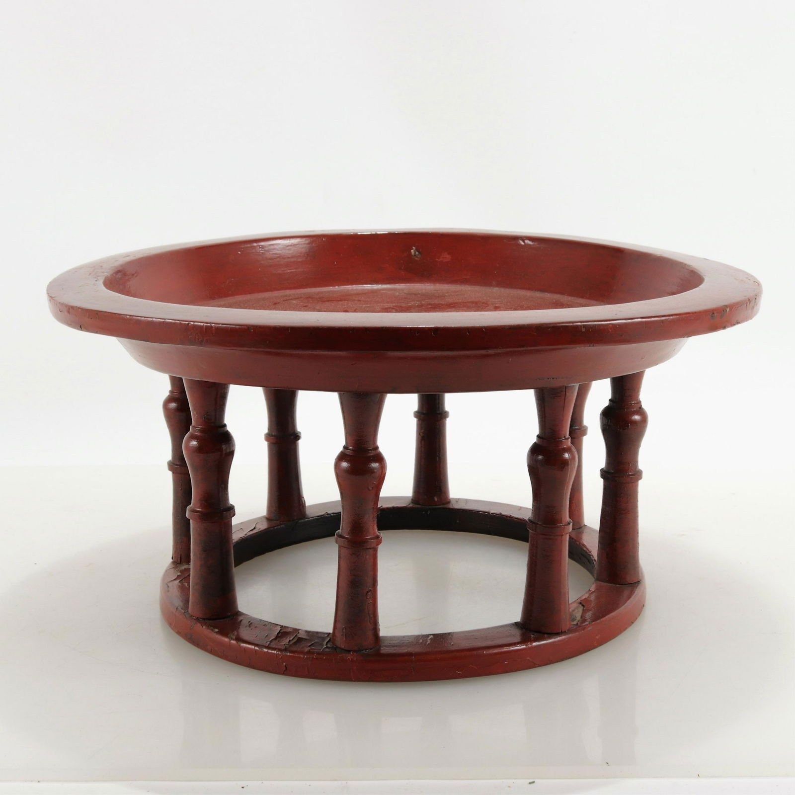 Southeast Asian Scarlet Lacquer Low Table (1 of 5)