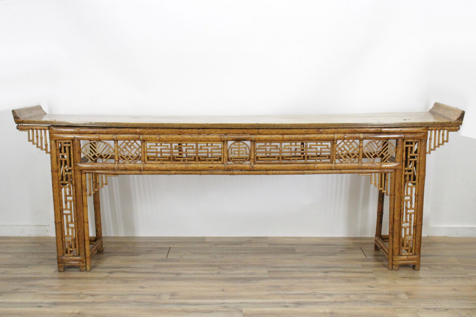 Chinese Long Altar Table of Bamboo and Jumu (1 of 7)
