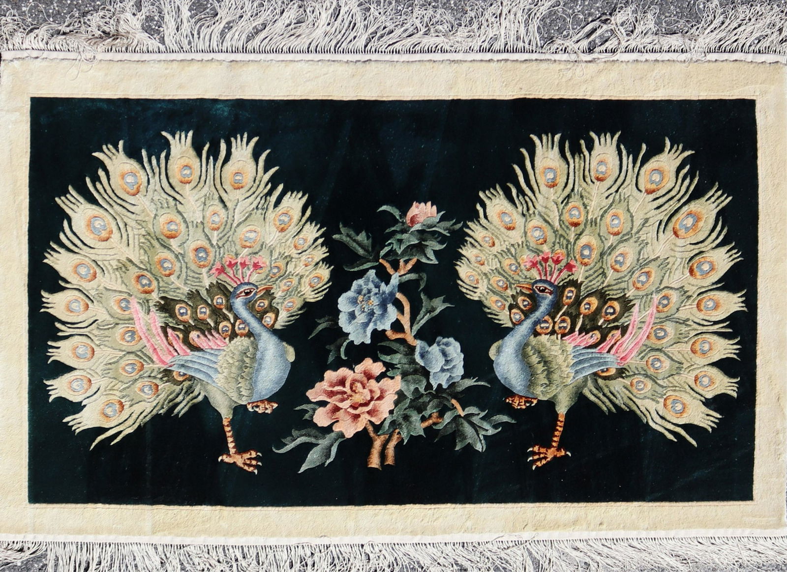 Chinese Shanghai Silk Area Rug (1 of 1)