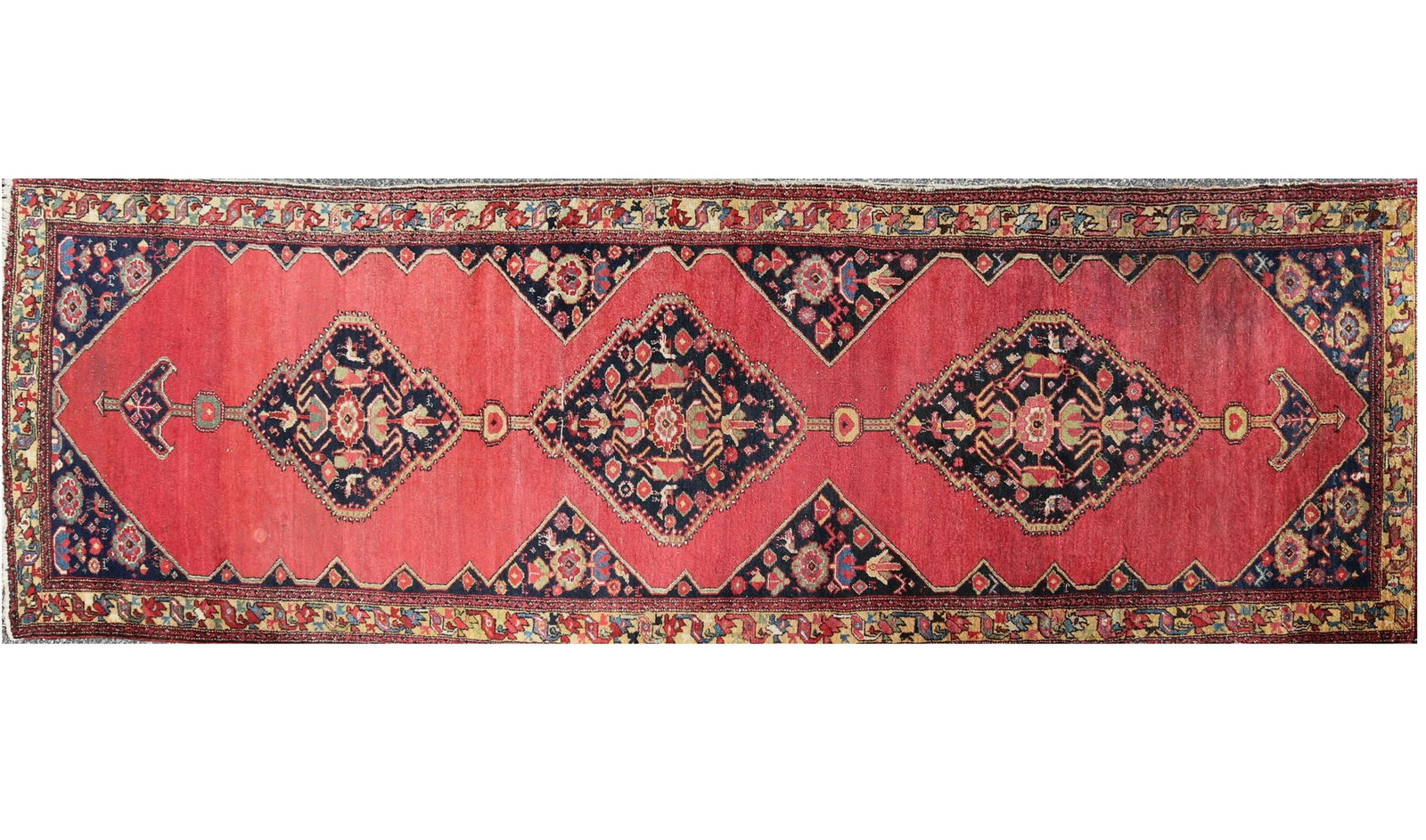 Malayer Wool Hall Runner Rug 3-7 x 12-8 (1 of 10)
