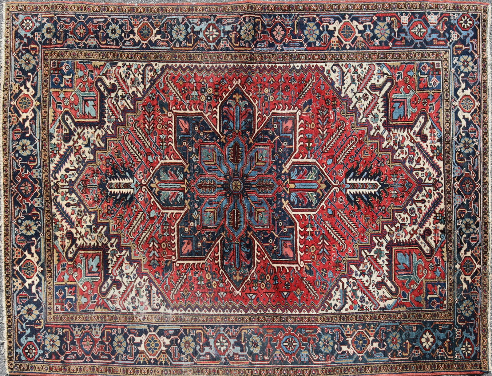 Heriz Wool Rug 6-1 x 8-8 (1 of 8)