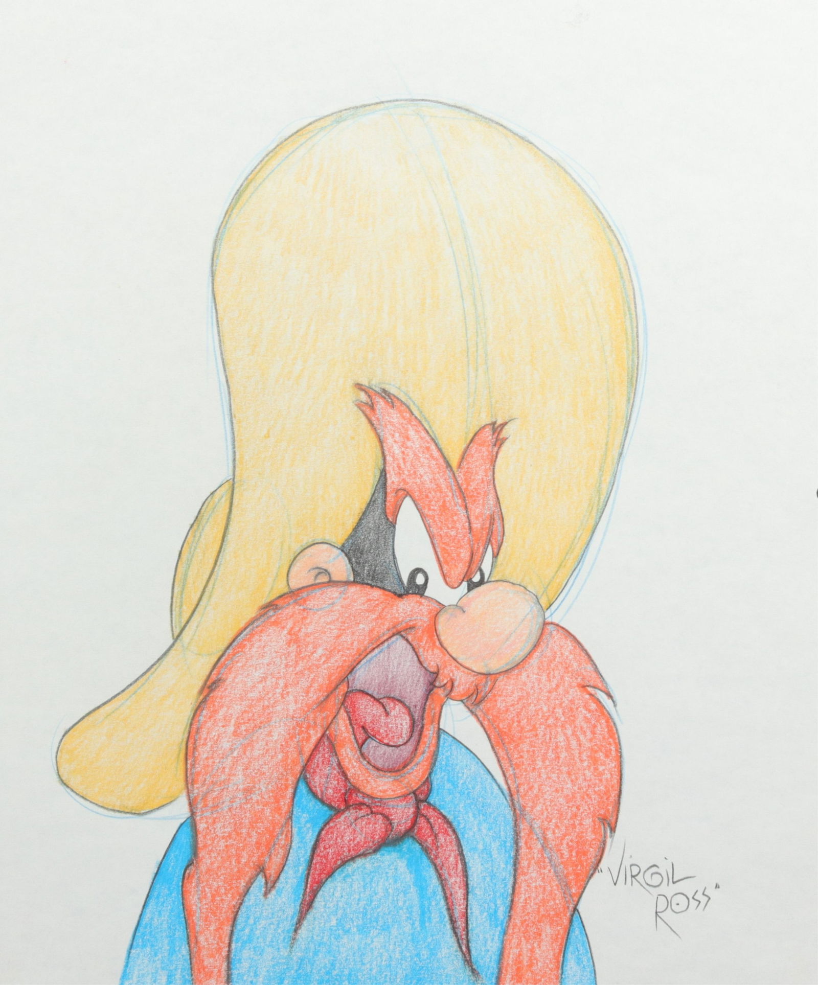VIRGIL ROSS - YOSEMITE SAM -  DRAWING (1 of 3)