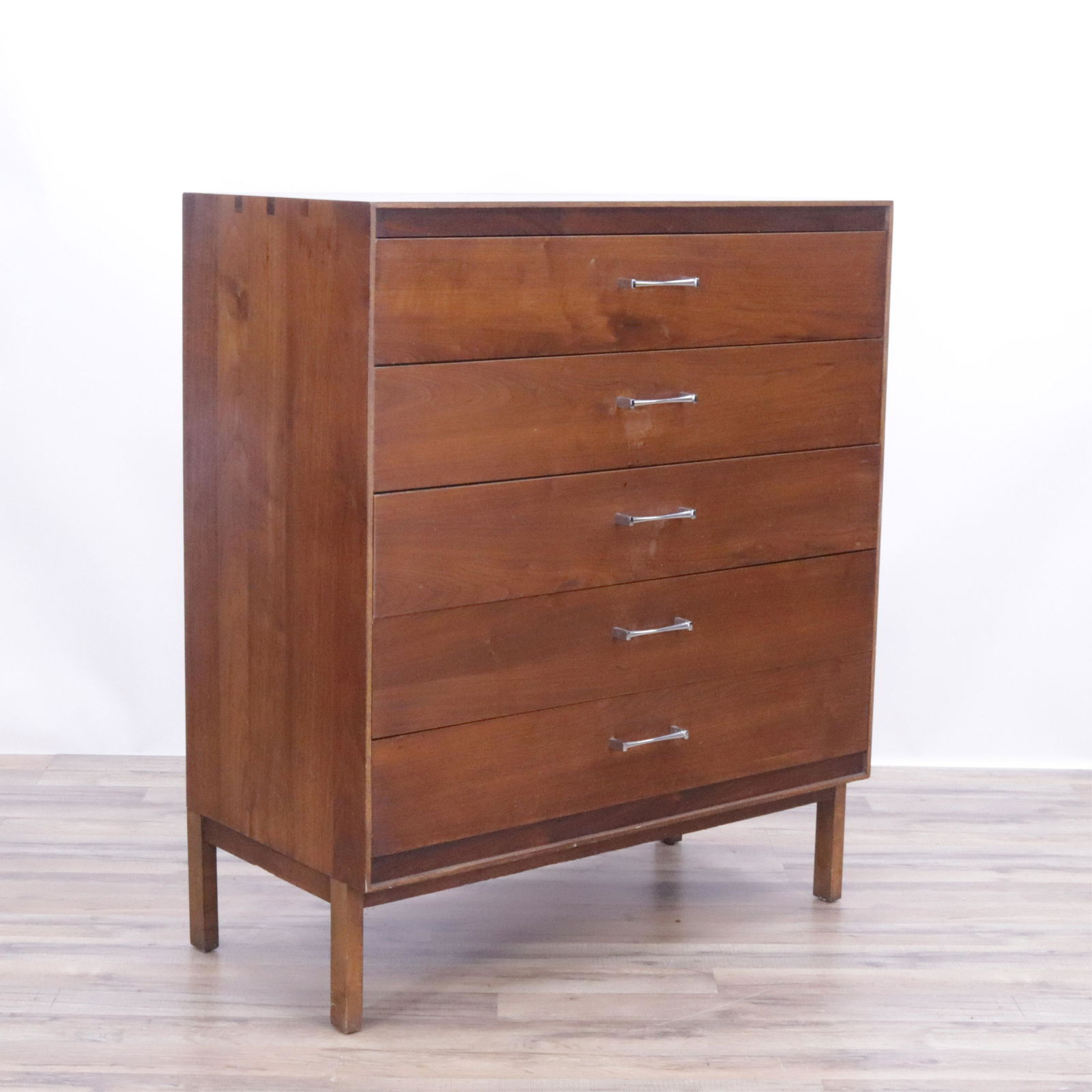 Lane Walnut Tall Chest of Drawers (1 of 6)