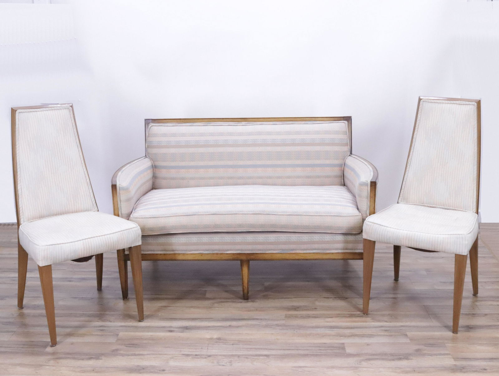 Mid Century Walnut Sofa & Pair of Side Chairs (1 of 5)