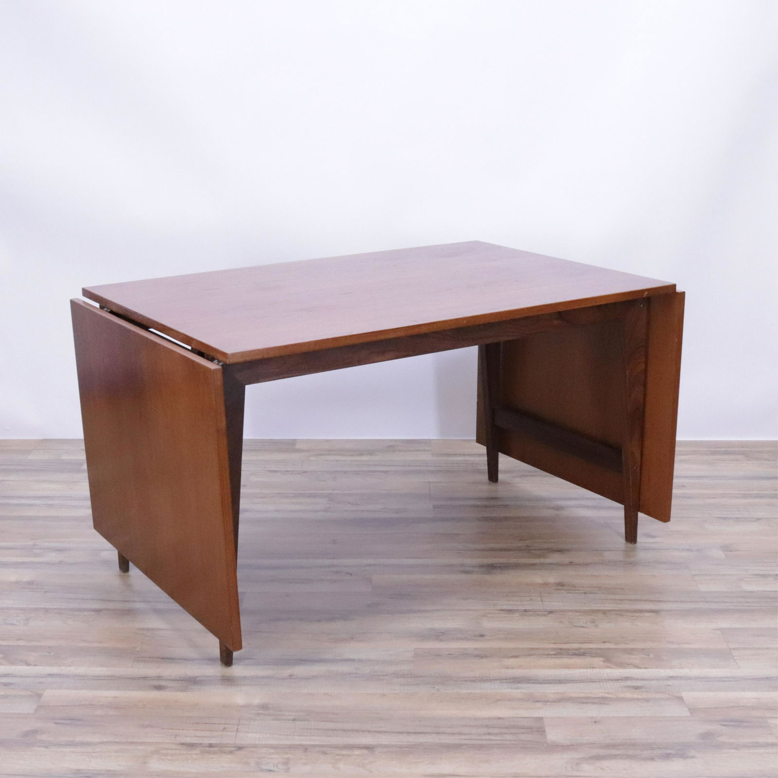 Arne Vodder Style Teak Drop Leaf Dining Table (1 of 7)
