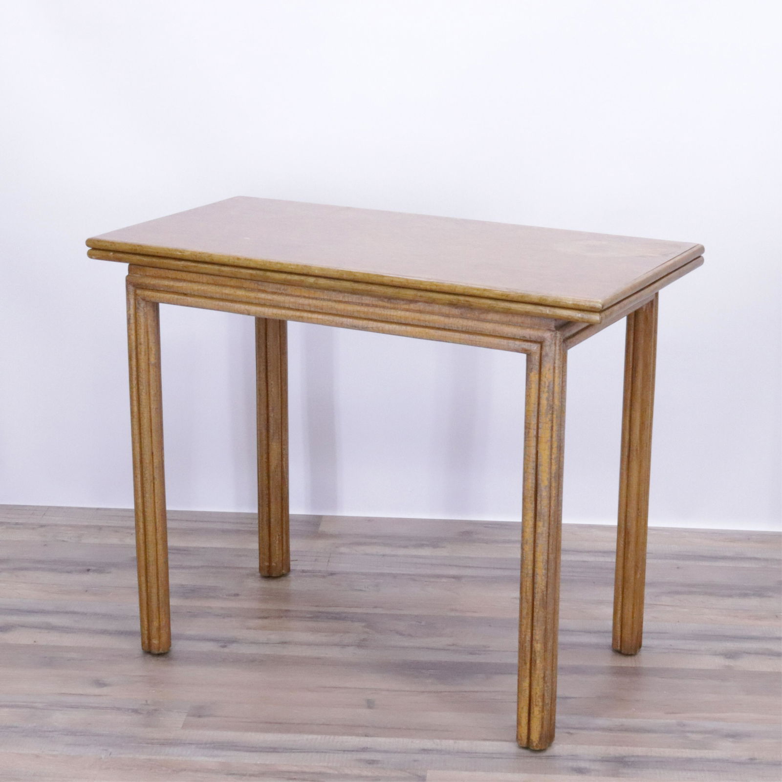McGuire Oak & Rattan Games Table (1 of 6)