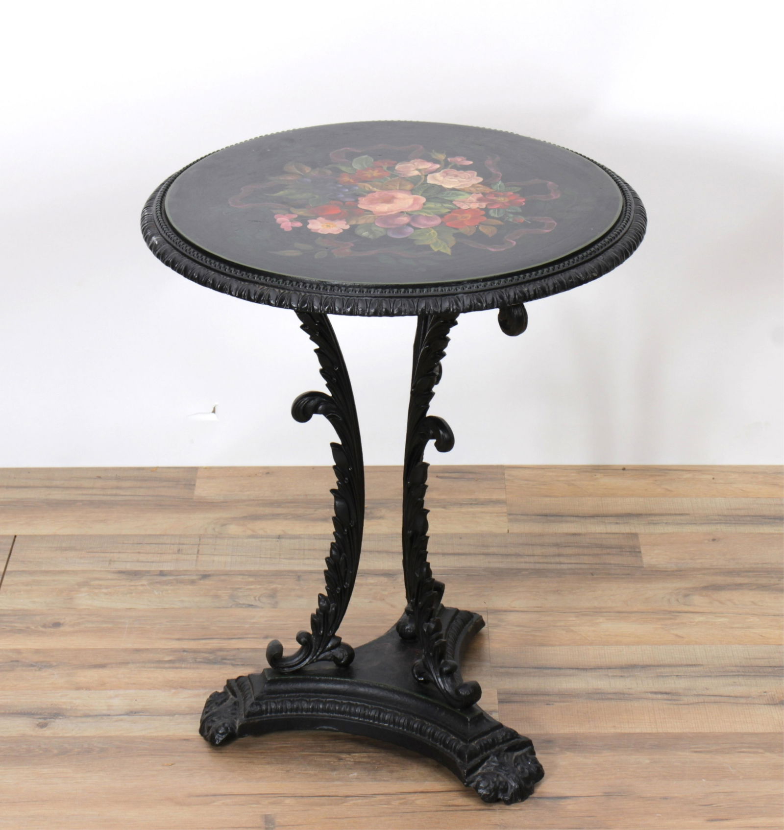 Victorian Polychromed Cast Iron Side Table (1 of 4)