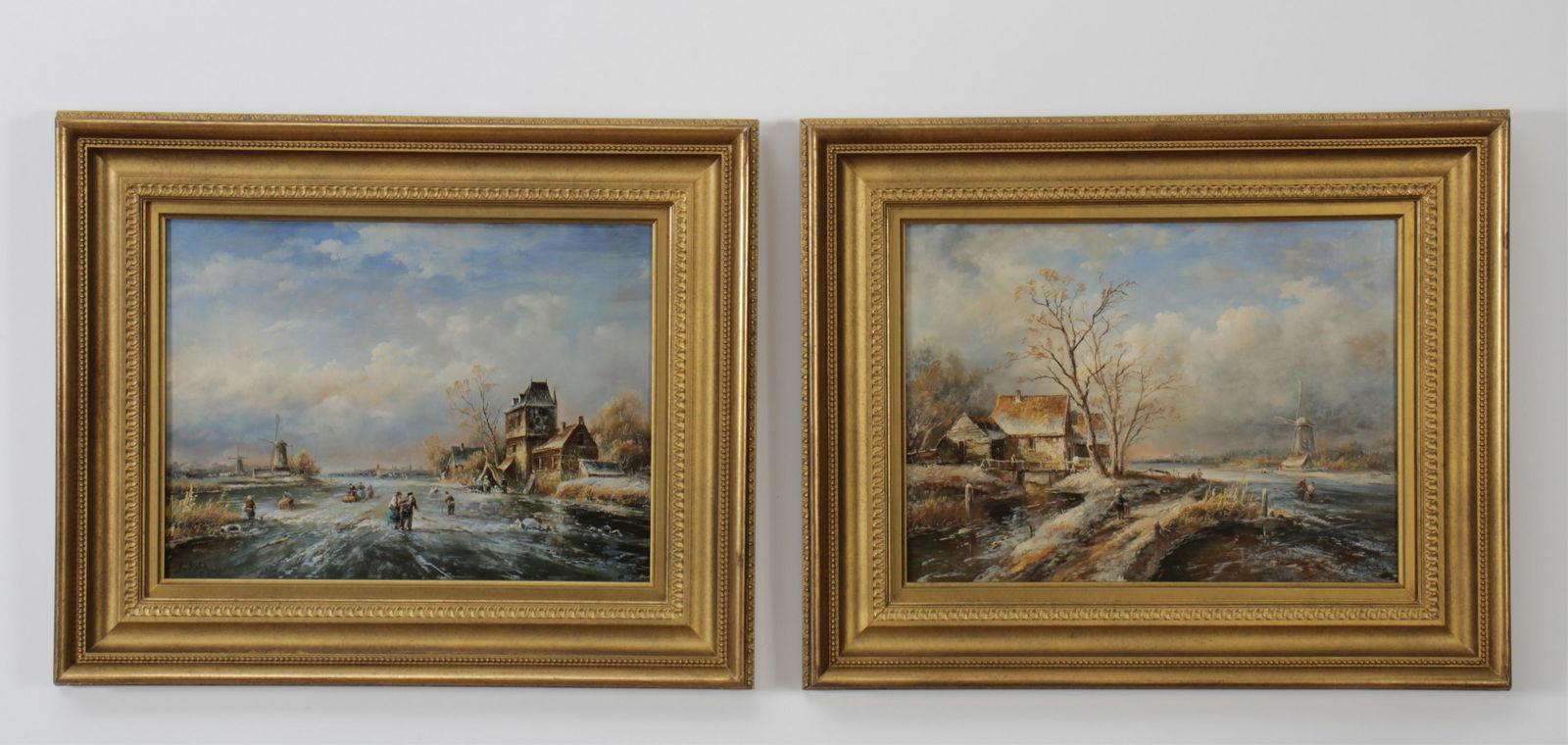 L. Roth - Pair of Dutch Canal Scenes (1 of 7)