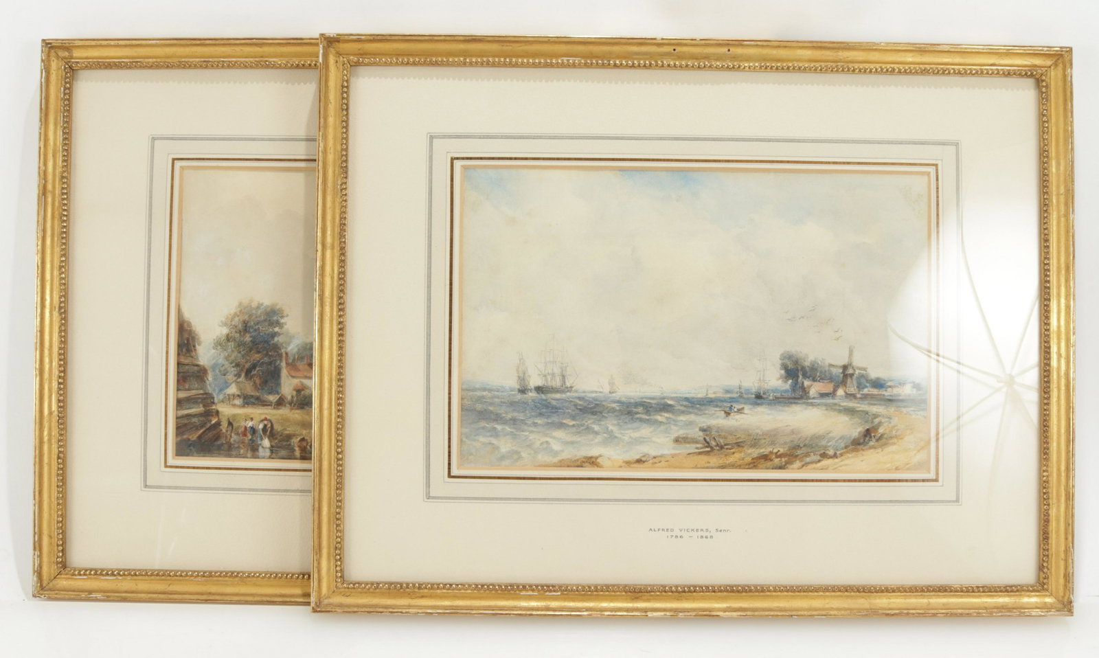 Alfred Vickers Sr. - Pair of Coastal Landscapes (1 of 13)