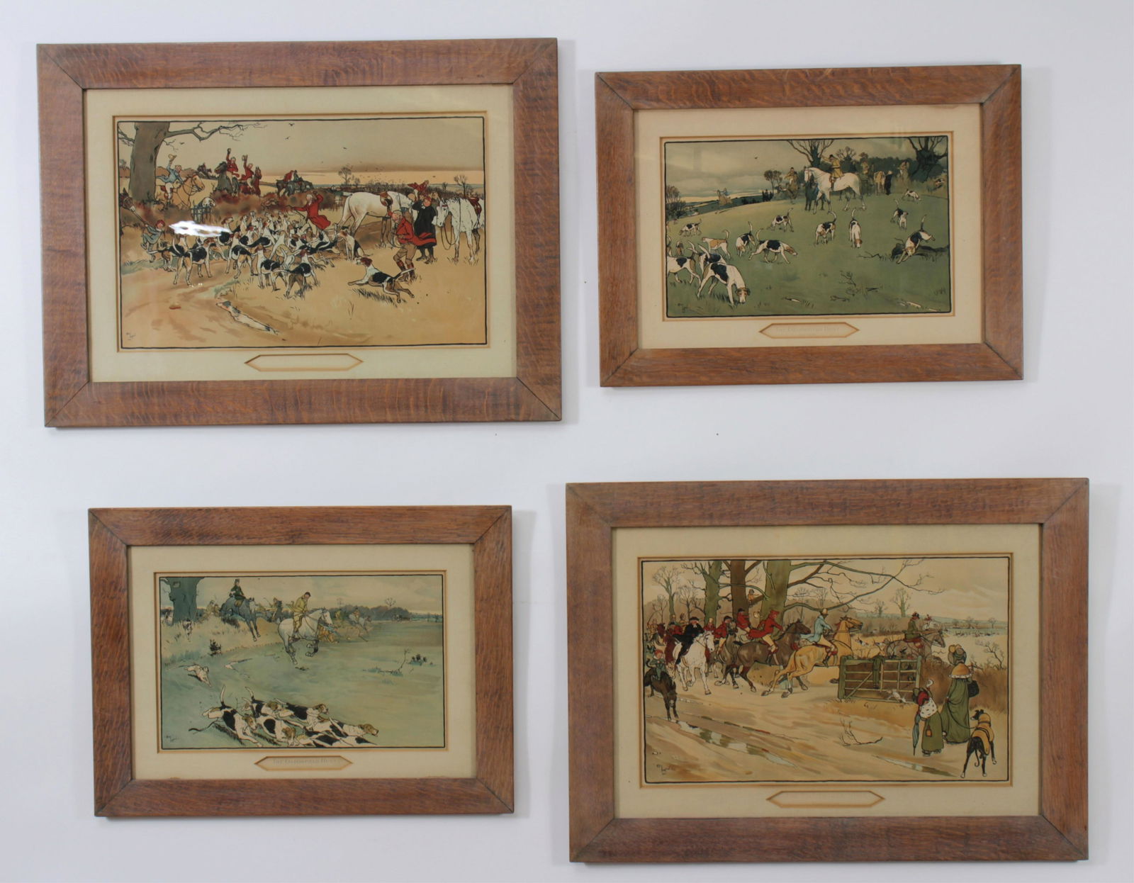 Cecil Aldin - The Fallowfield Hunt, Set of 4 (1 of 10)