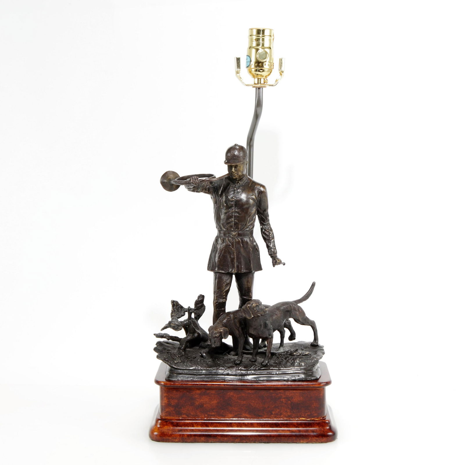Chelsea House Hunter with Hounds Bronze Lamp (1 of 5)