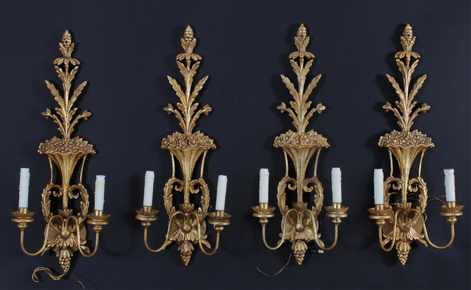 Set of Vaughan Classical Style Giltwood Sconces (1 of 2)