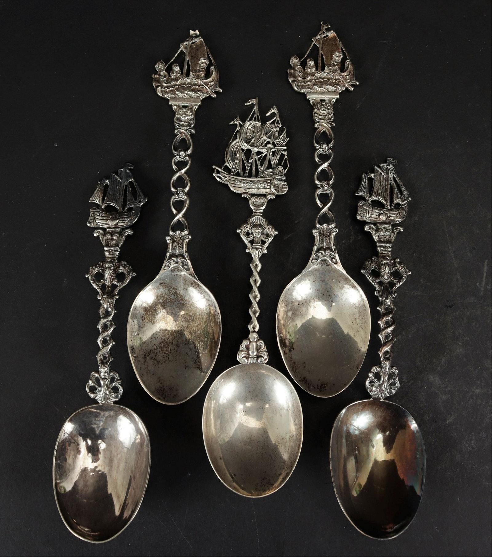 Group of 19th C Sterling Spoons (1 of 12)