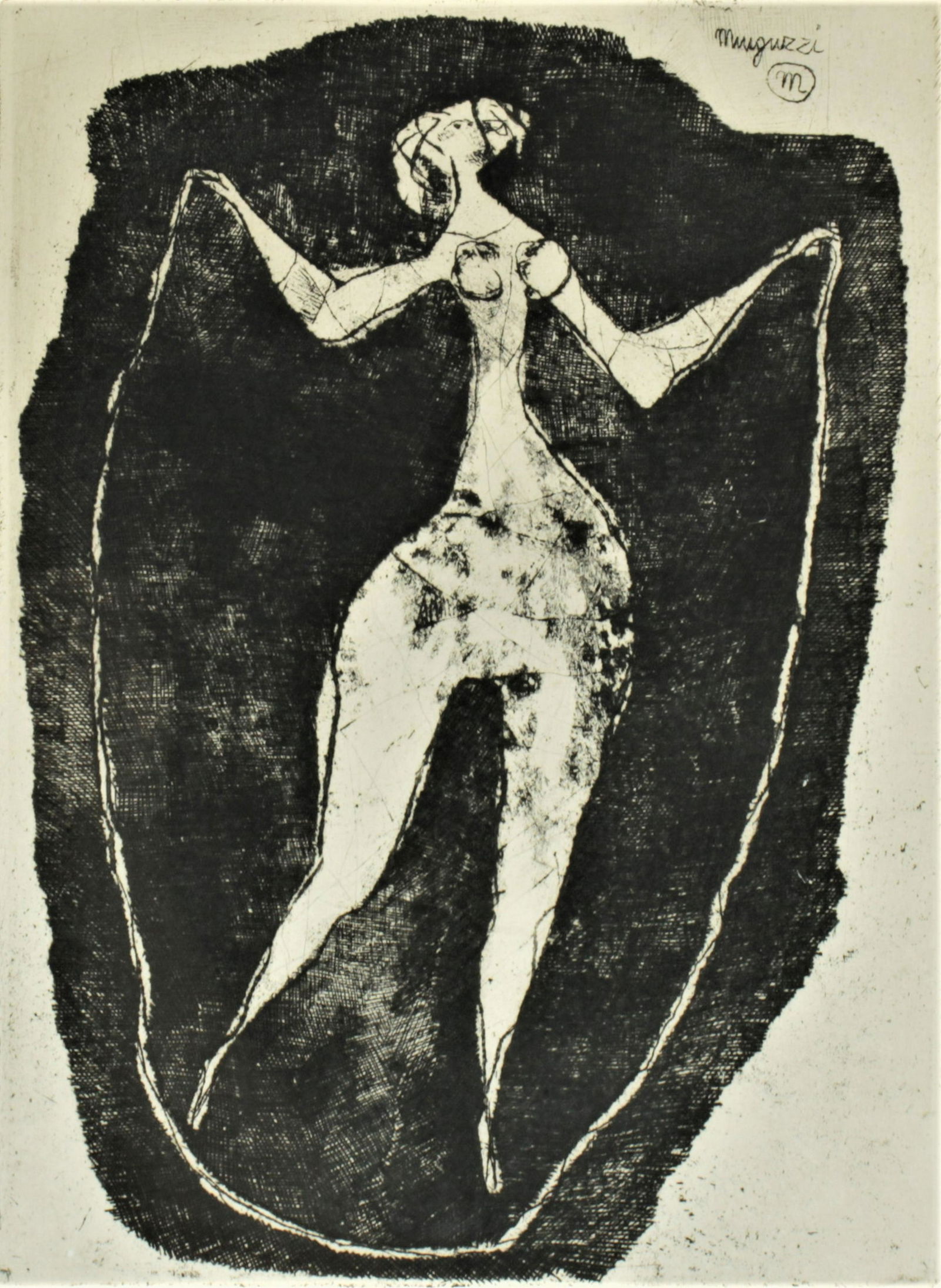 Luciano Minguzzi - Girl Jumping Rope - Etching (1 of 6)