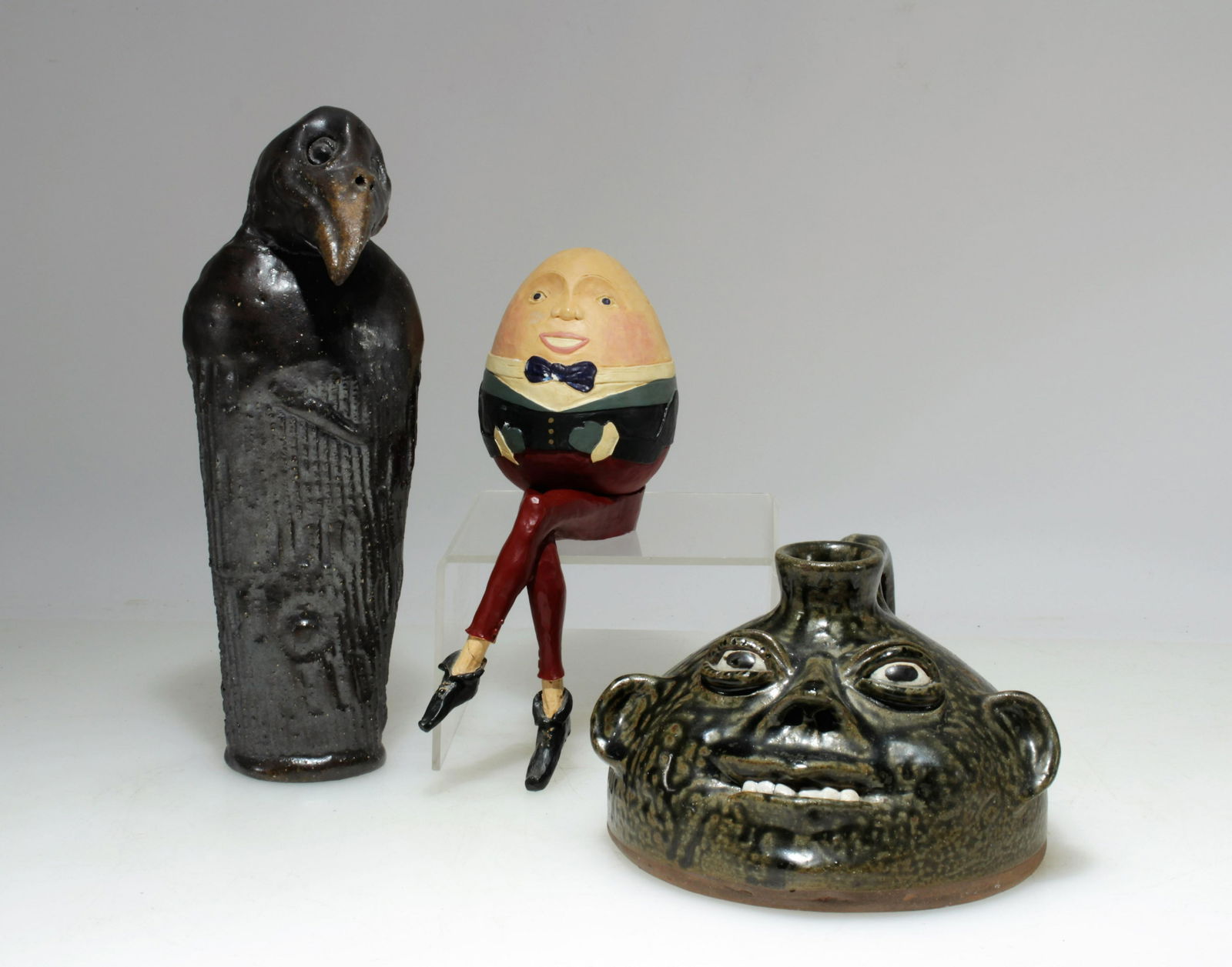 Three 20th C. Folk Sculptures- Meaders- Briere (1 of 4)