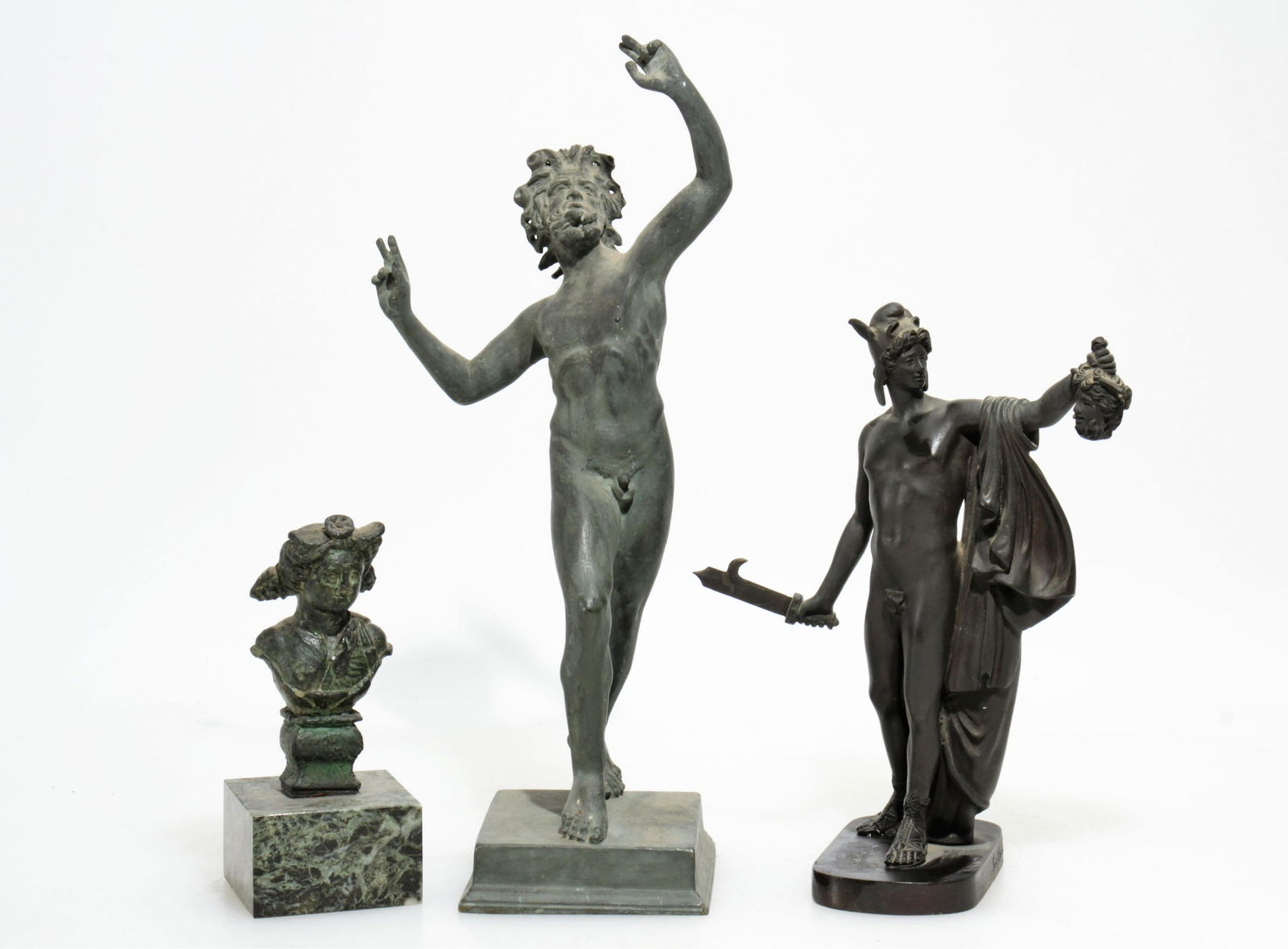 Three Grand Tour Style Figural Bronzes (1 of 5)