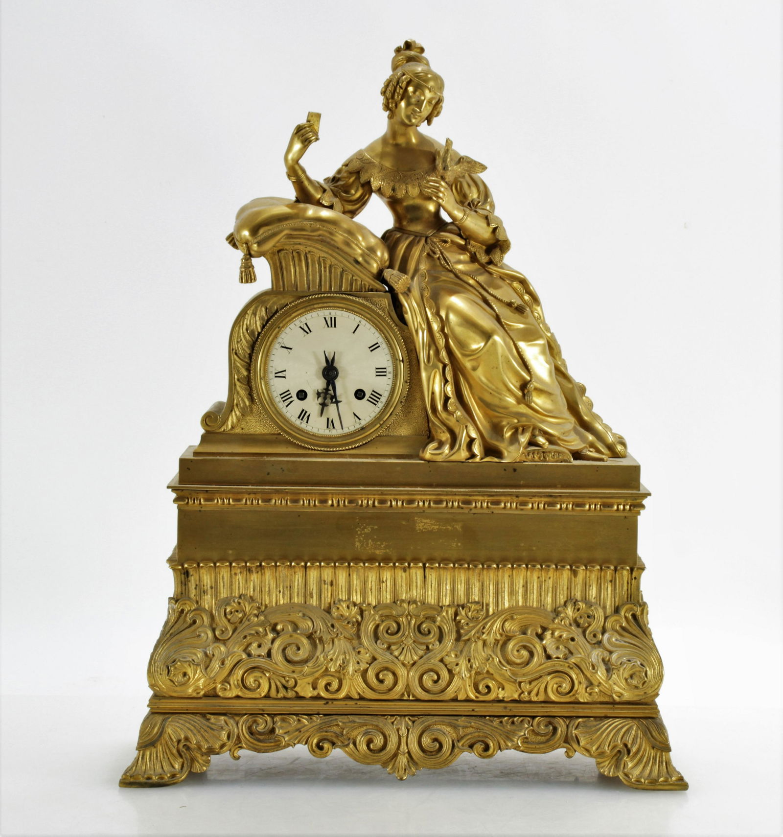 Louis Philippe Ormolu Figural Mantel Clock, 19 C. (1 of 5)