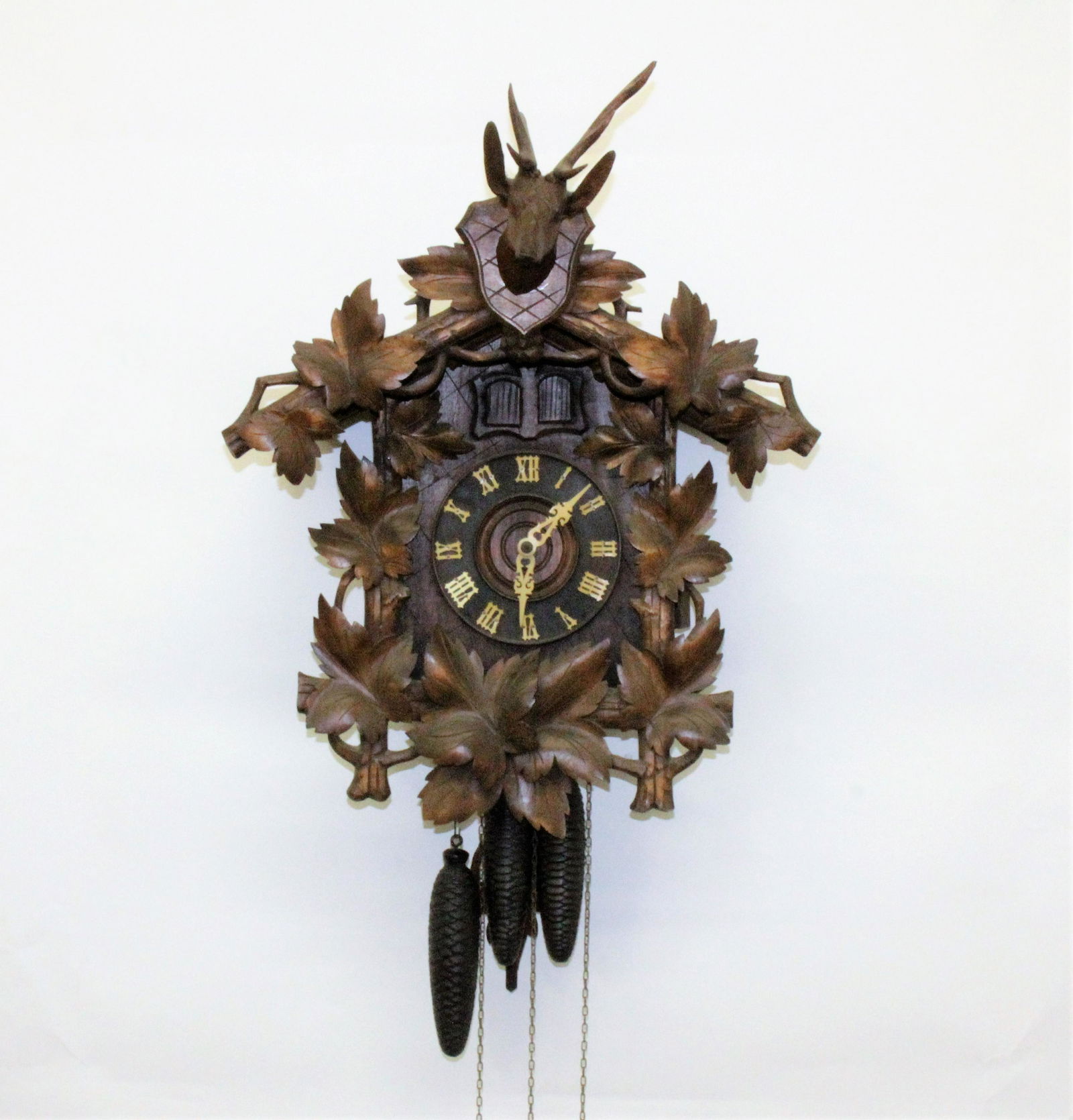 Black Forest Style Beechwood Cuckoo Clock (1 of 7)