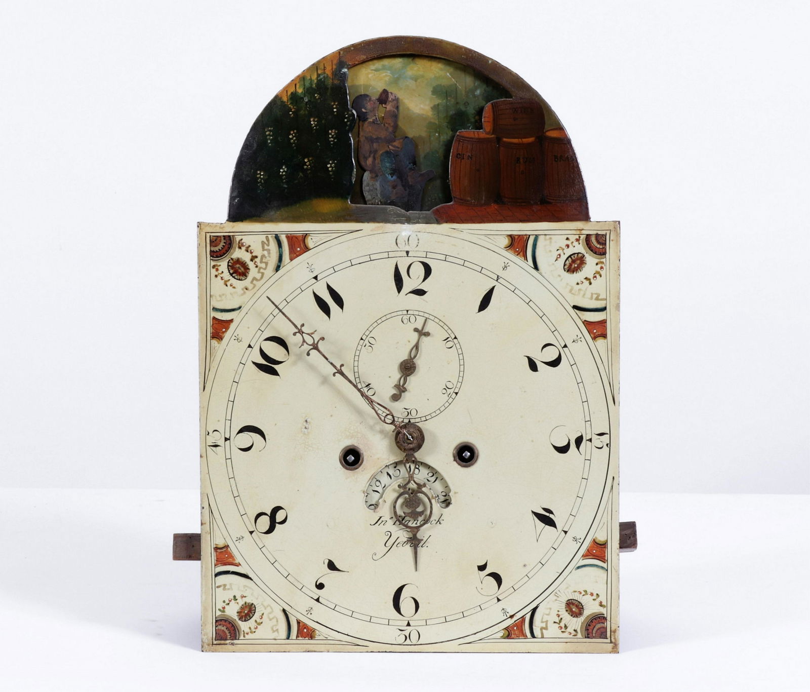 George III Style Inlaid Oak Tall Case Clock, 19th (1 of 14)