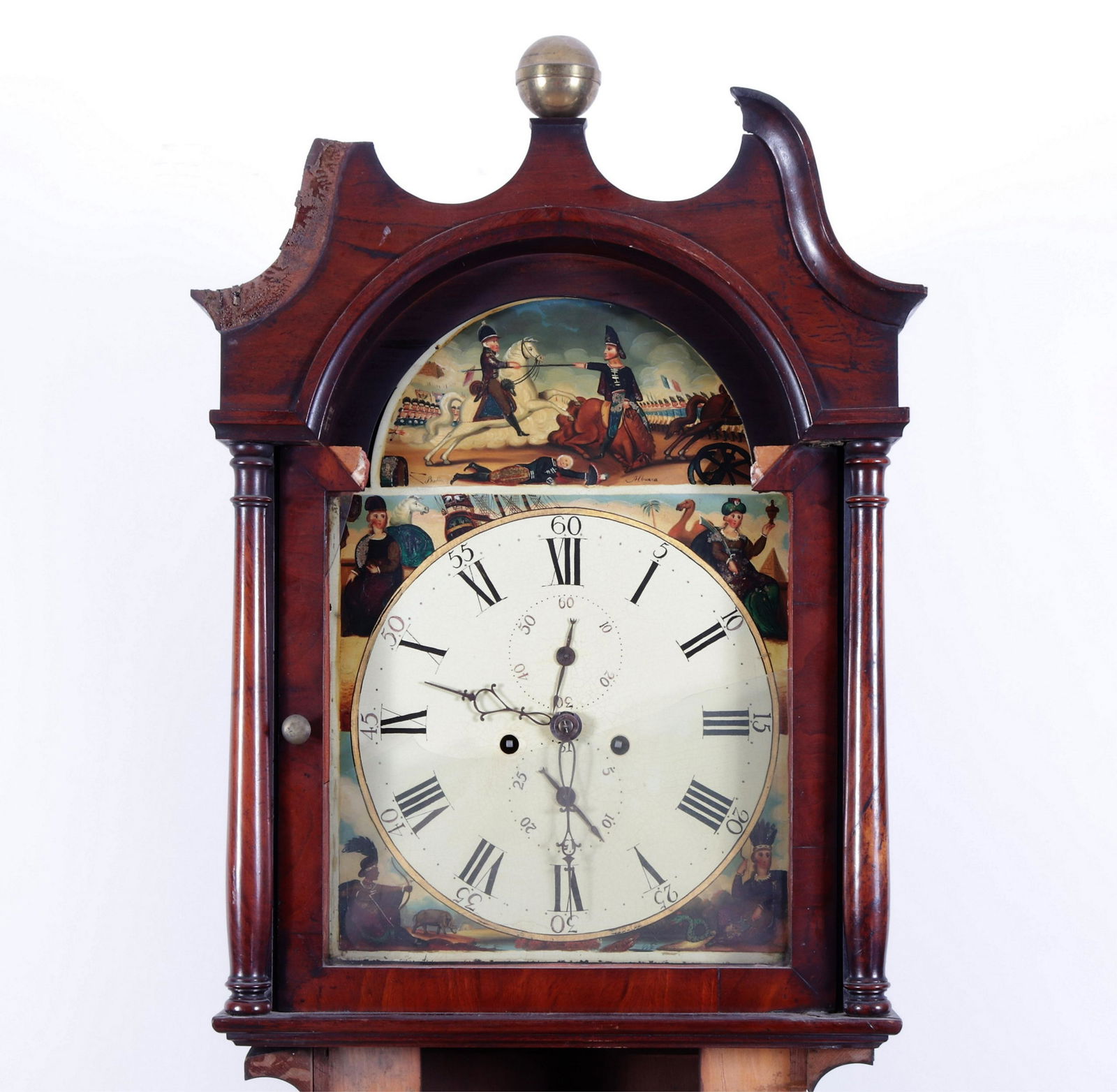 Victorian Mahogany Tall Case Clock, Mid 19th C. (1 of 12)