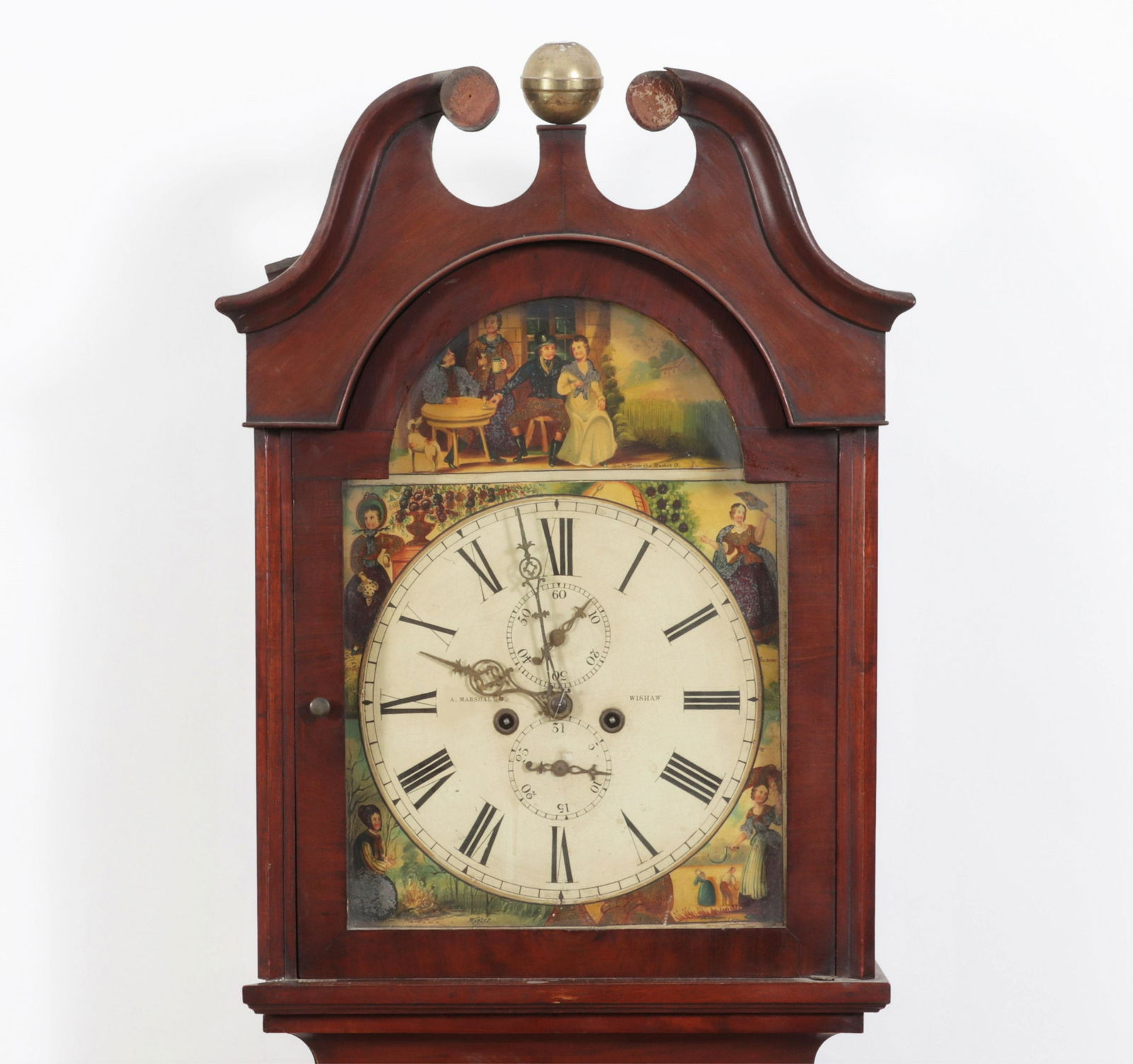 Victorian Mahogany Case Clock; Wisham, Scotland (1 of 11)