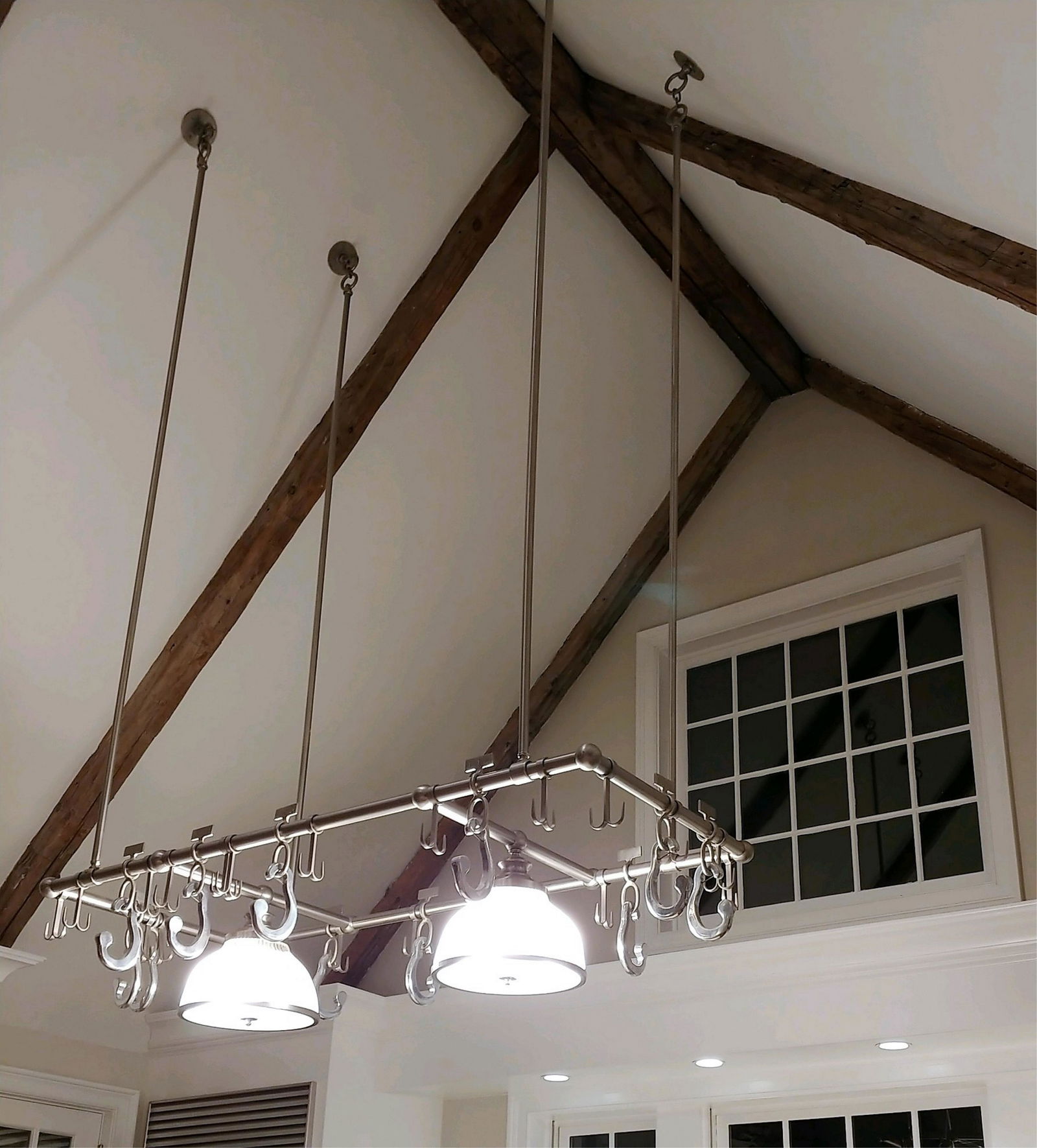 Ann Morris Custom Metal/Glass Pot Rack (1 of 1)