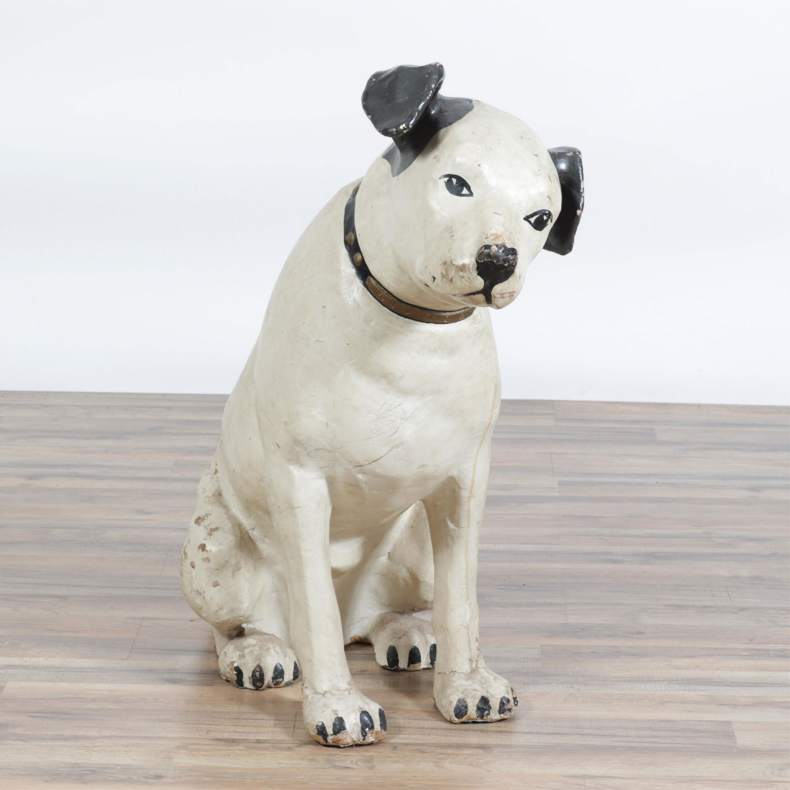 Large Papier Mache Nipper RCA Victor Dog (1 of 7)