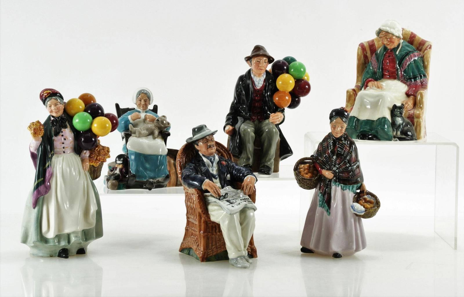 6 Royal Doulton Porcelain Figurines (1 of 8)