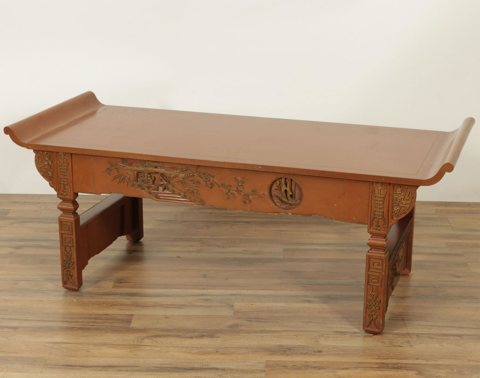 Classical Style Gold & Brown Painted Coffee Table (1 of 5)