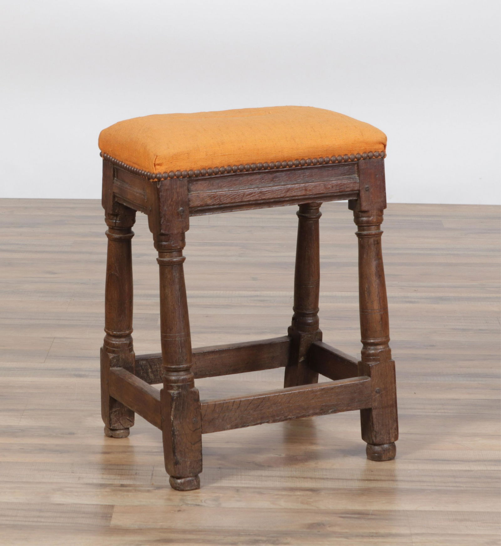 English Baroque Oak Joint Stool, Late 17th C. (1 of 6)