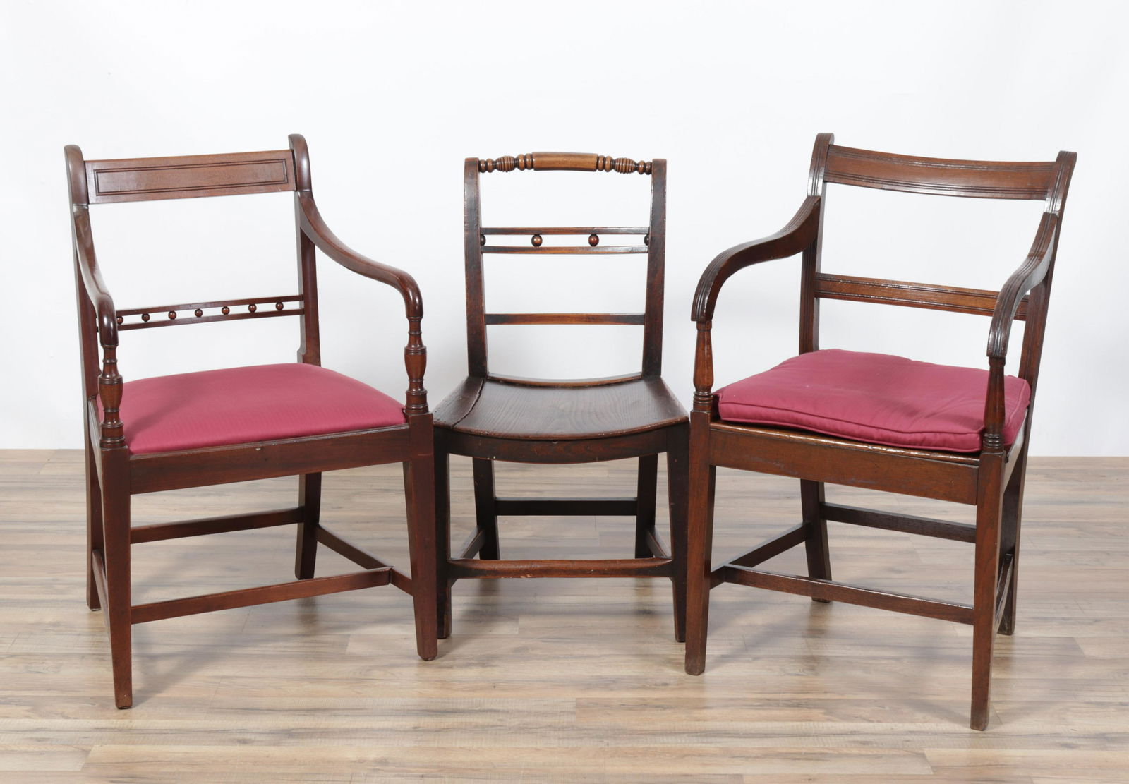 Two Regency Mahogany and Oak Chairs (1 of 9)