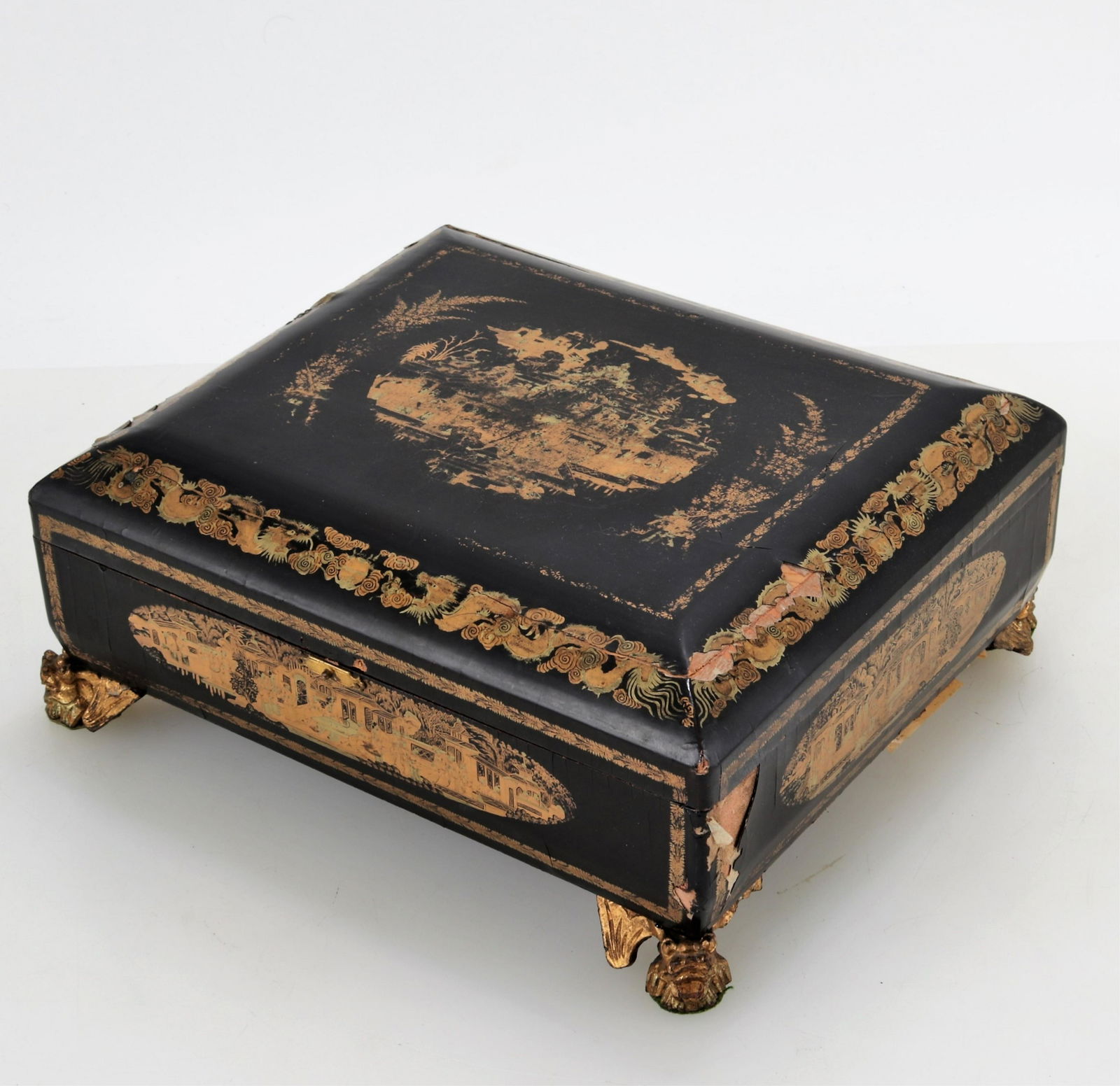 Japanese Wood Lacquer Box (1 of 8)