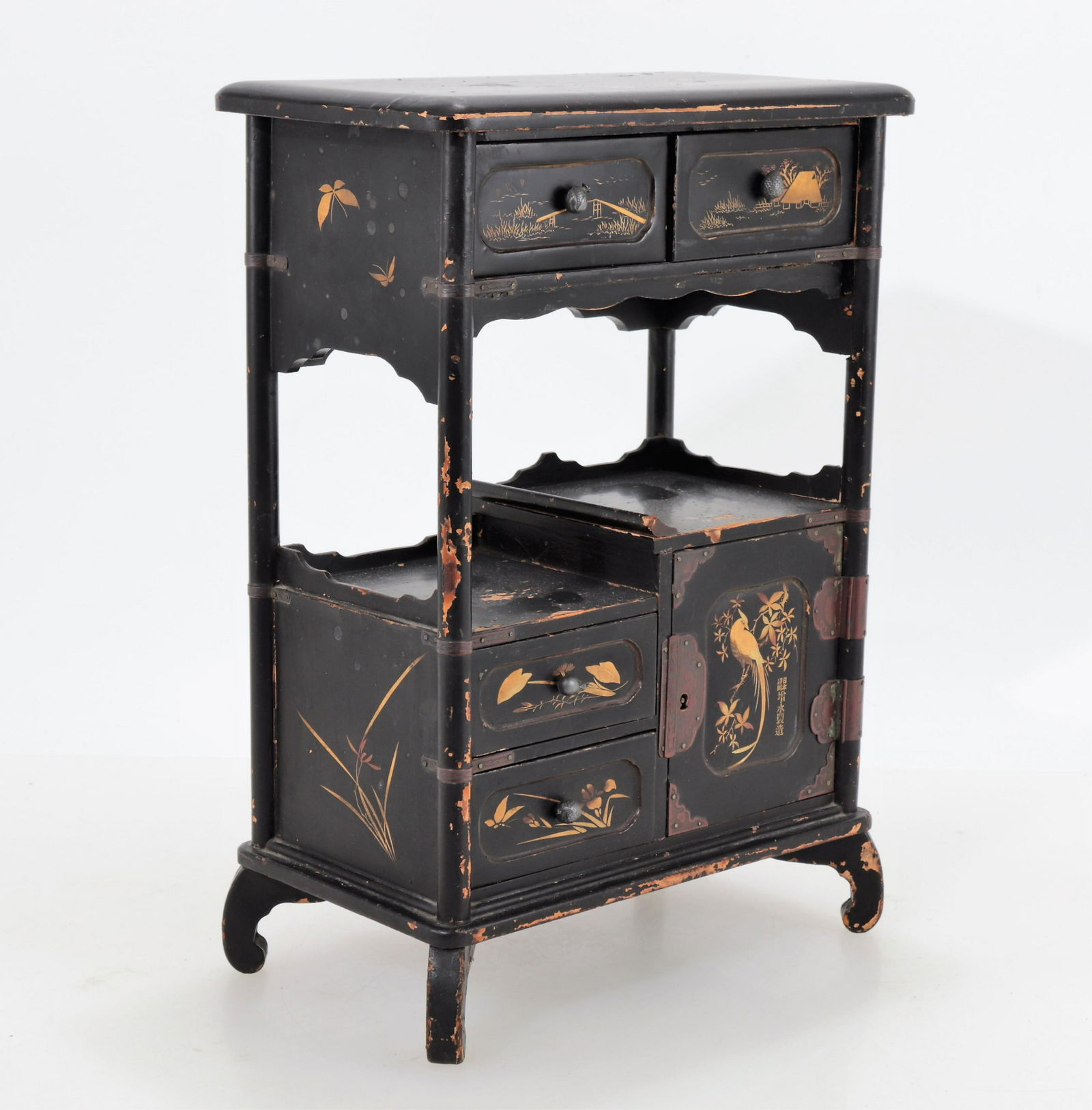 Lacquered Wood Miniature Display Stand (1 of 6)