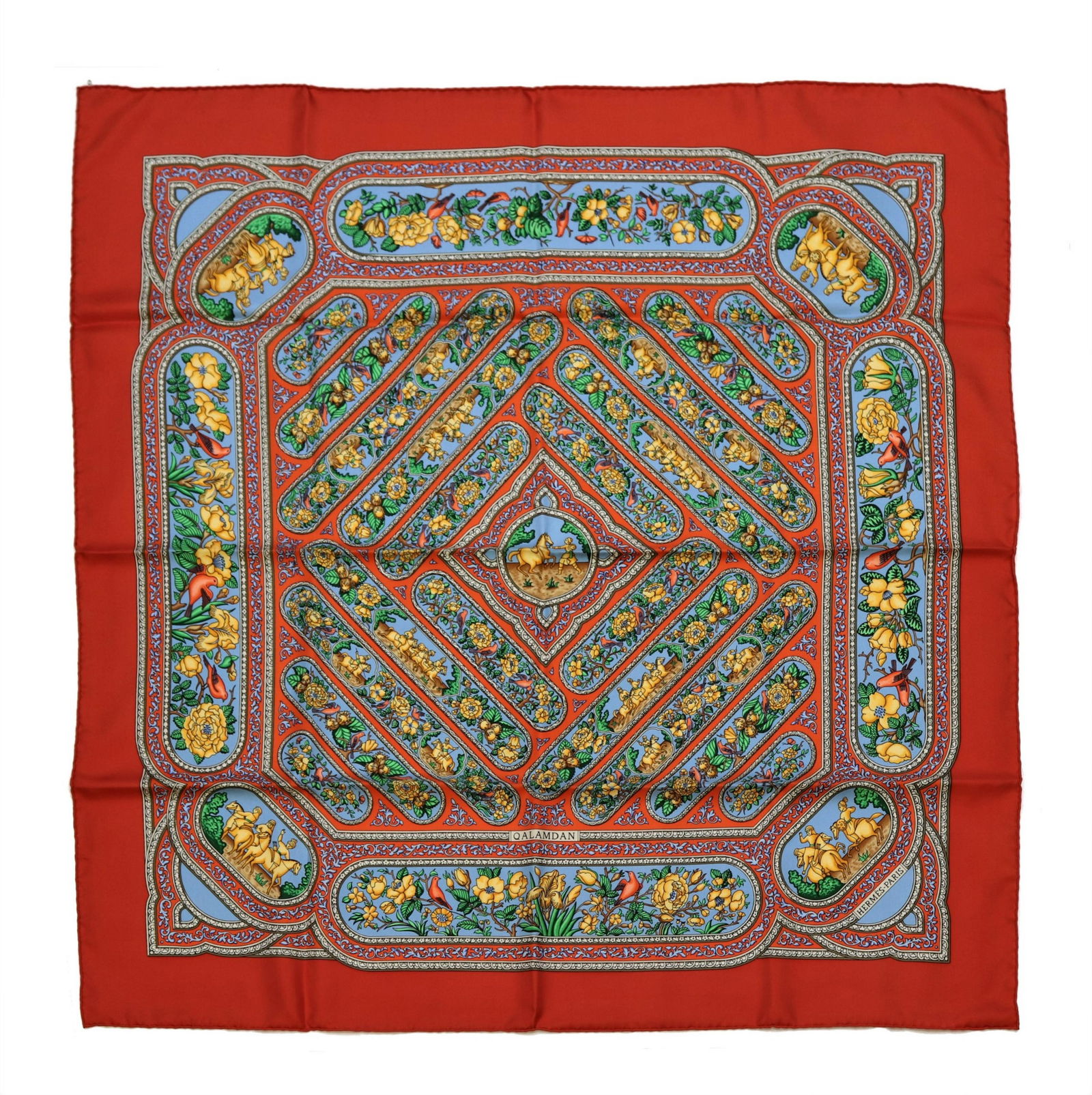 Hermes Qalamdan Twill Silk Scarf (1 of 5)