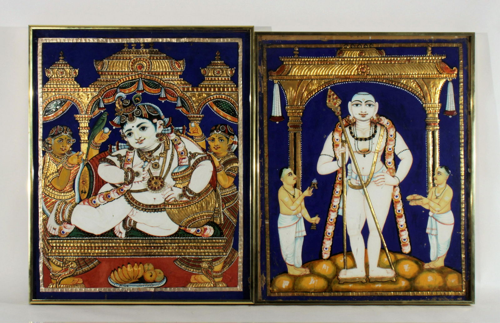 Two Indian Paintings of Deities (1 of 12)