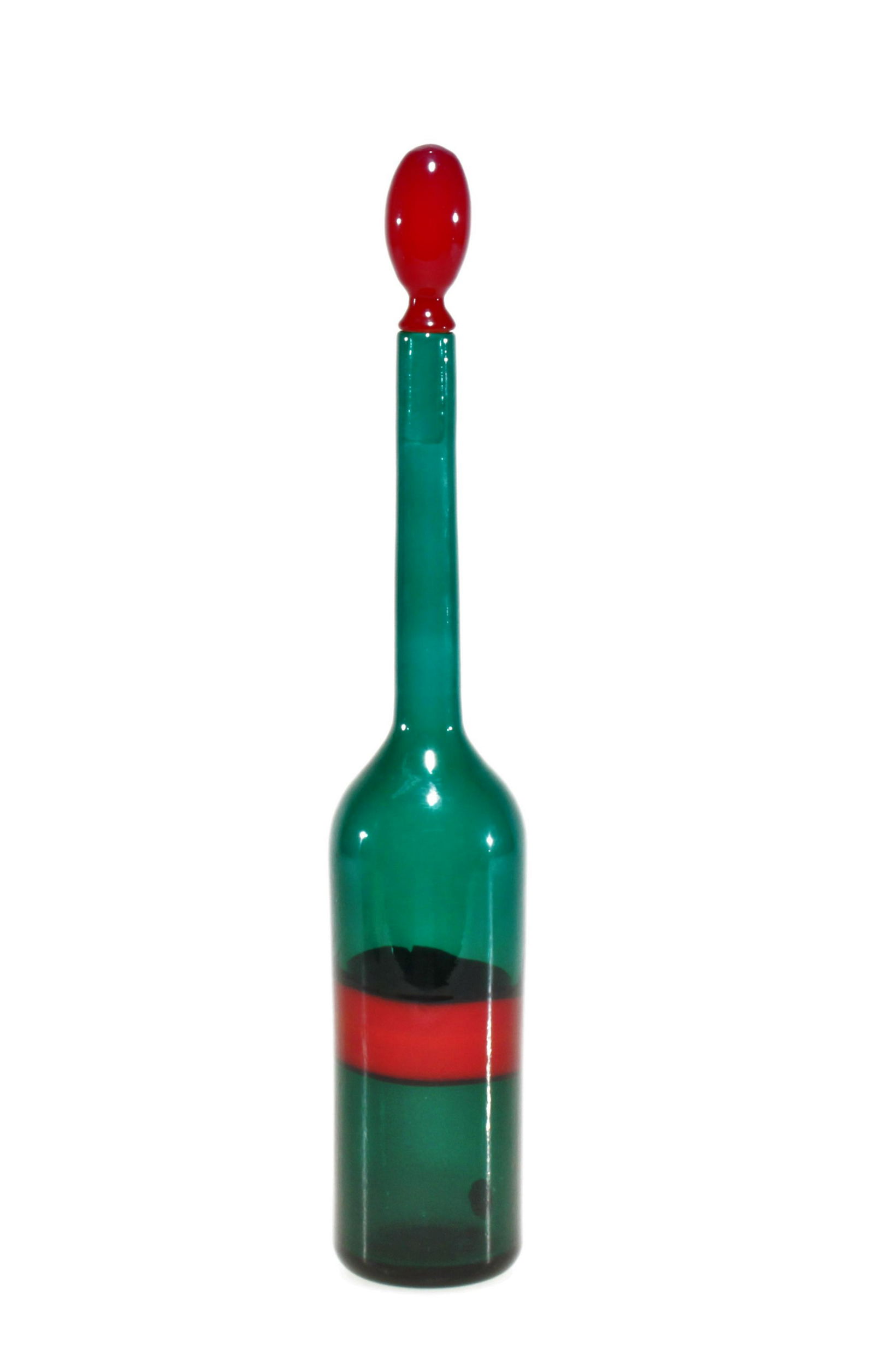 Fulvio Bianconi Venini - Fasce Orizzontale Bottle (1 of 4)
