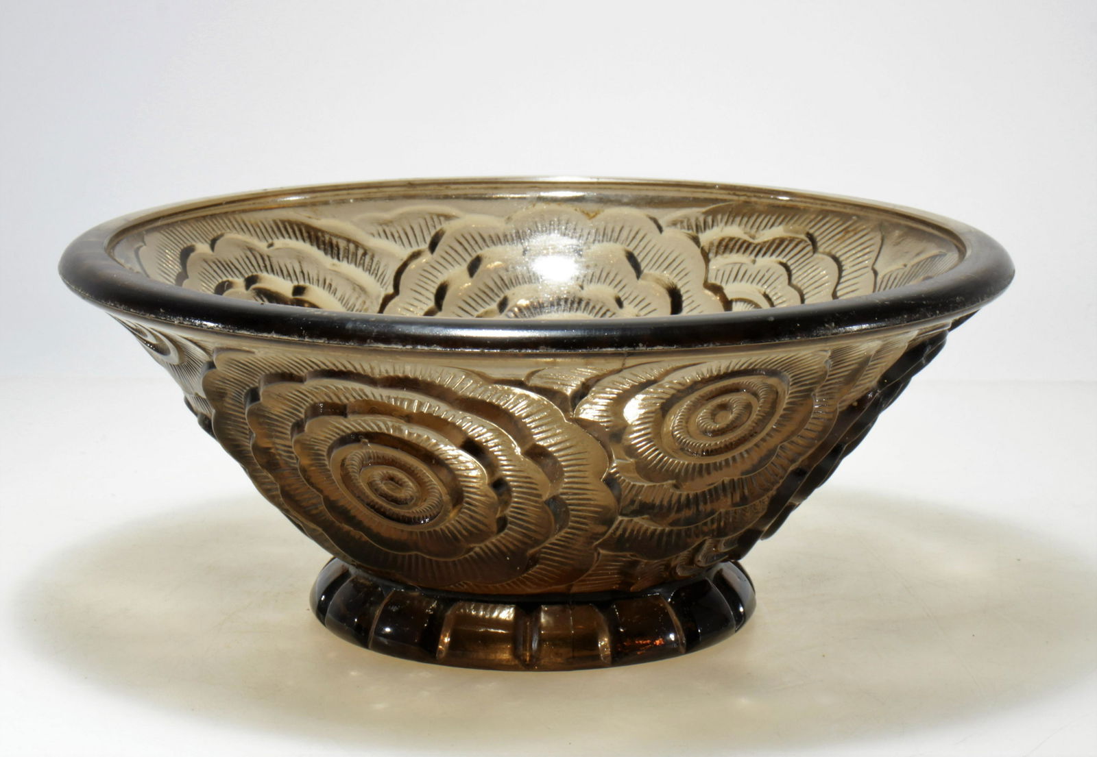 Pierre D'Avesn - Smoked Glass Bowl, 1930 (1 of 3)