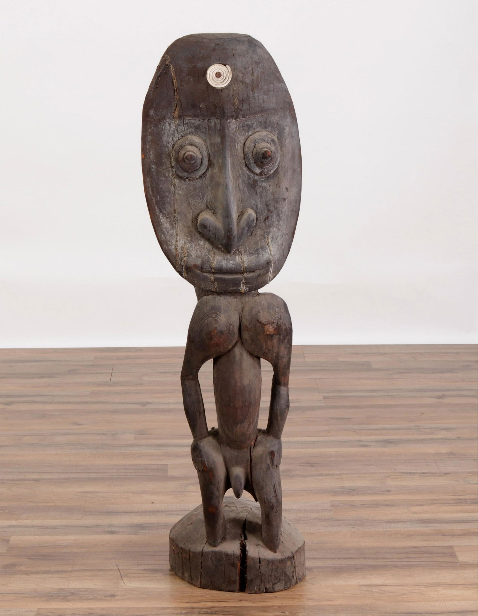 African Carved Ancestor Figure, 20th C. (1 of 8)