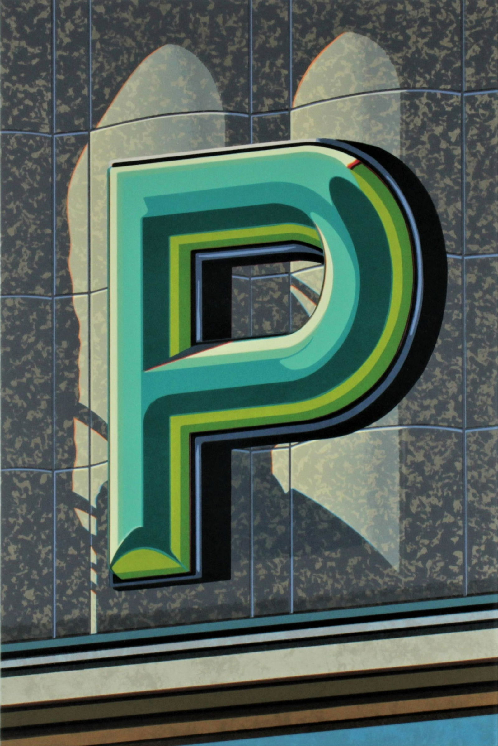 Robert Cottingham - Letter P (1 of 4)