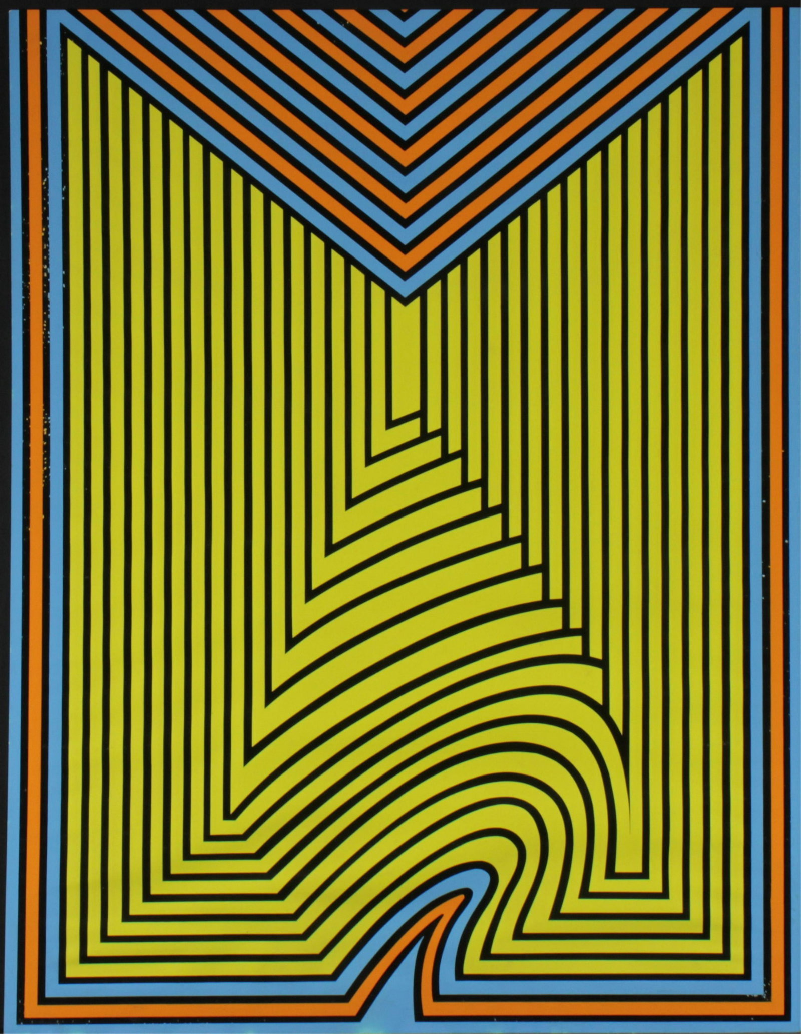 Nicholas Krushenick - Untitled Artist's Proof: Nicholas Krushenick (American, 1929 - 1999). Linear Artist's Proof Screenprint, signed and dated 1967 in graphite verso. Dimensions: 25.25 x 15.5" unframed Property from the Estate of John 'Parker' Pr