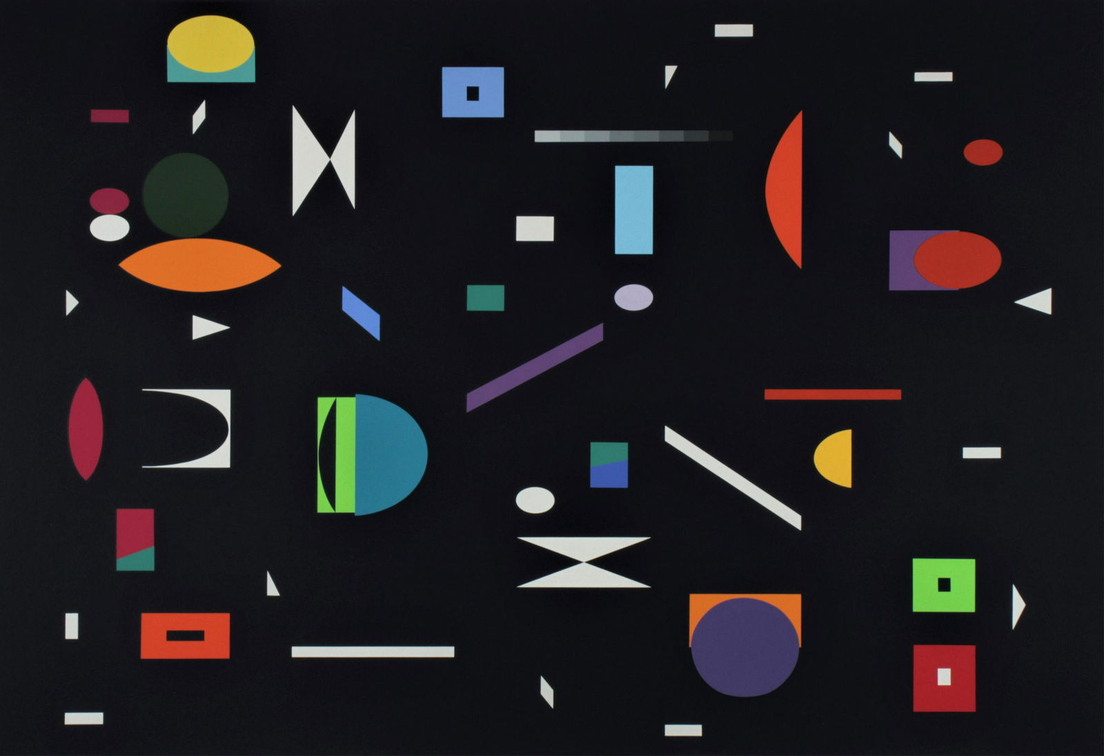 Yaacov Agam - Fond Marin, 1975: Yaacov Agam (Israeli, c 1928). Fond Marin, silkscreen, signed in graphite lower right, numbered 119 of 180. Dimensions: Image 24.25 x 34.25" sheet 30.5 x 43" Property from the Estate of John 'Parker'