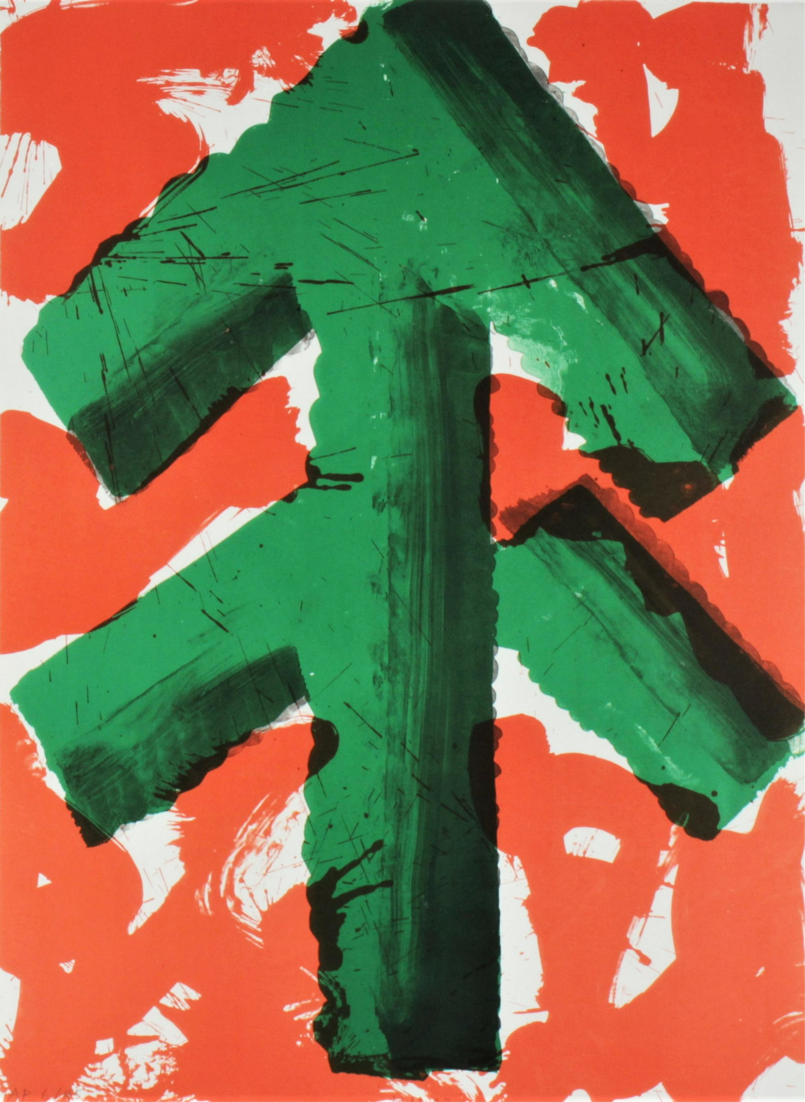 Howard Hodgkin - Welcome (Winter Sports): Howard Hodgkin (British, b 1932) Welcome (Winter Sports), lithograph in colors from the Art and Sport series, Artist's Proof. Initialed HH, 1983. Edition AP 6 of 45. Dimensions: Image 33 x 24" framed 
