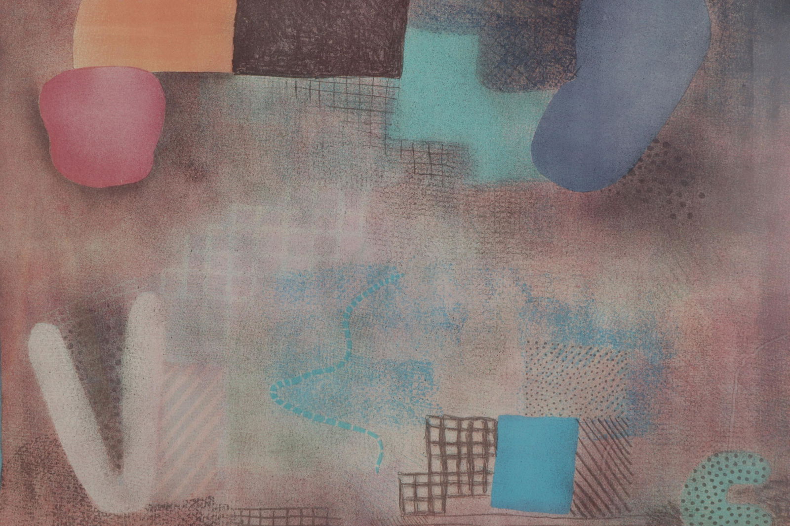 Robert Natkin - Untitled Abstract: Robert Natkin (American, 1930 - 2010). Untitled Abstract lithograph in color. Signed in graphite, dated 1986. numbered AP 7 of 10. Dimensions: 30 x 41.75" framed 39.5 x 50.25" Property from the Estate