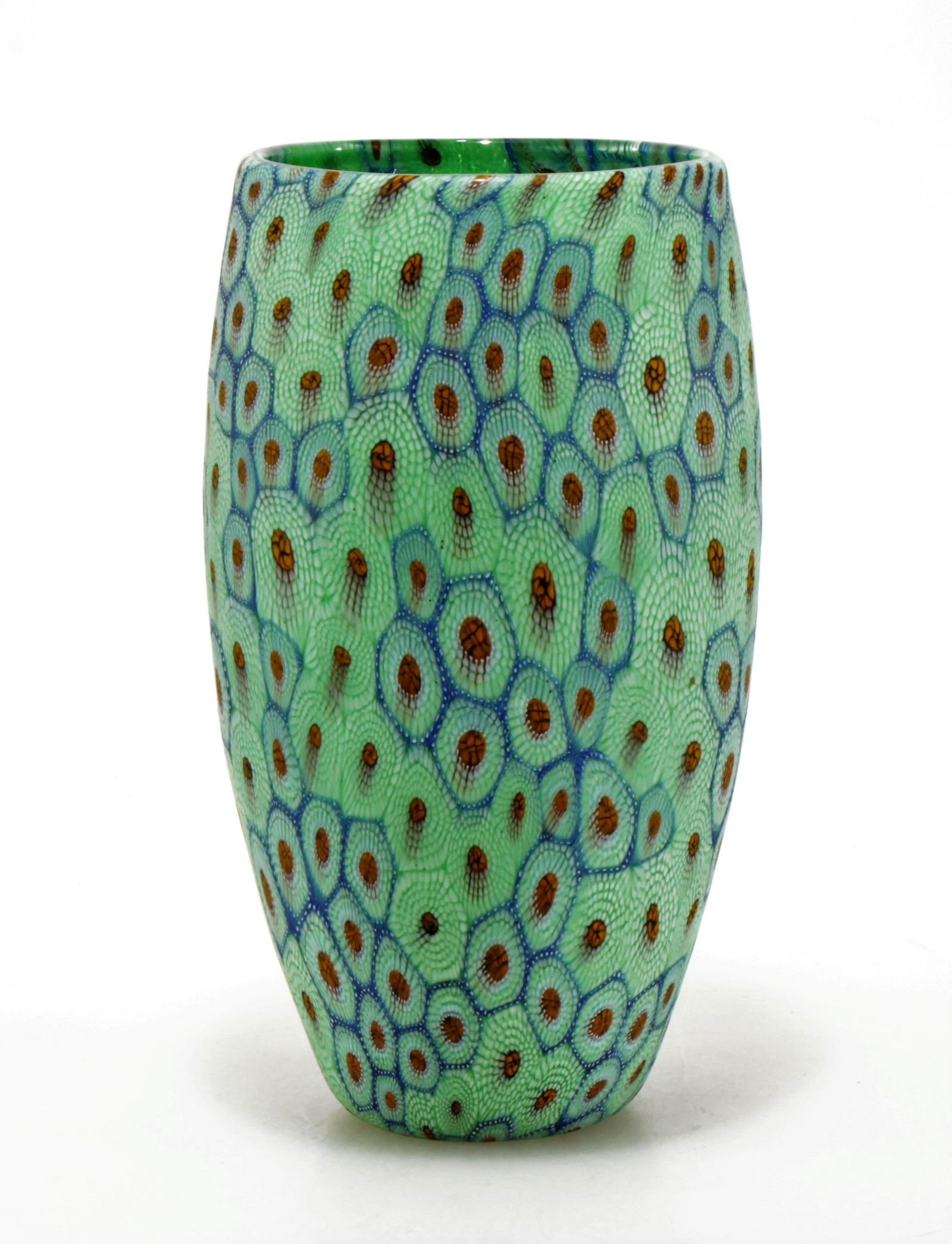 Attr. Vittorio Ferro - Millefiori Glass Vase: Attributed Vittorio Ferro "Millefiori" Glass Vase, unsignedDimensions: 10" H Property from the Estate of John 'Parker' Prindle, Jr., Boston, MA.