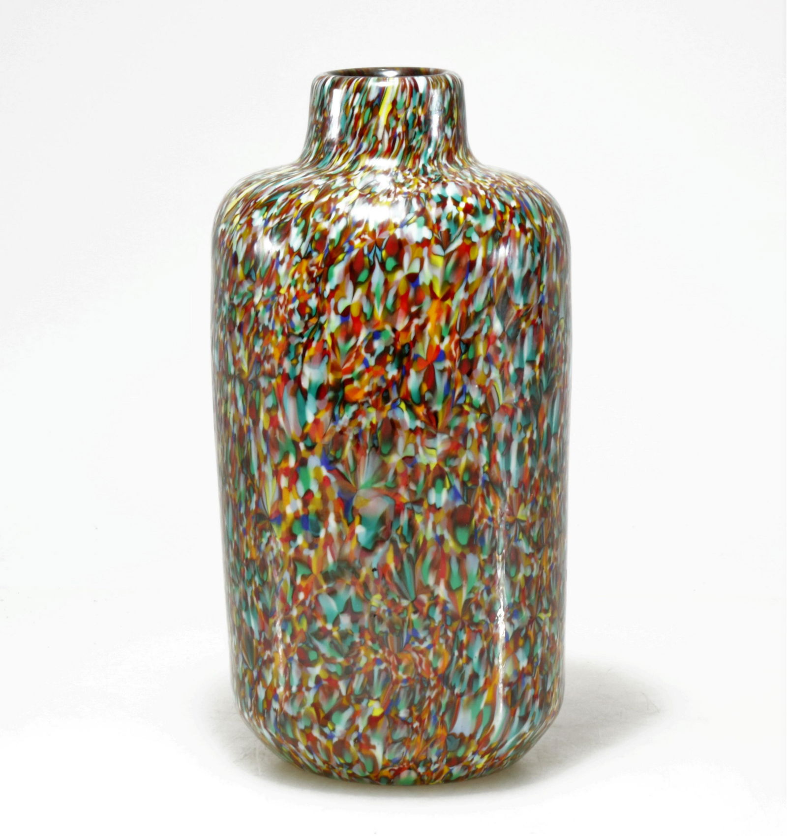 Attr. Vittorio Ferro - Murrine Glass Vase: Attributed Vittorio Ferro Murrine Glass Vase, unsignedDimensions: 8.75" H Property from the Estate of John 'Parker' Prindle, Jr., Boston, MA.