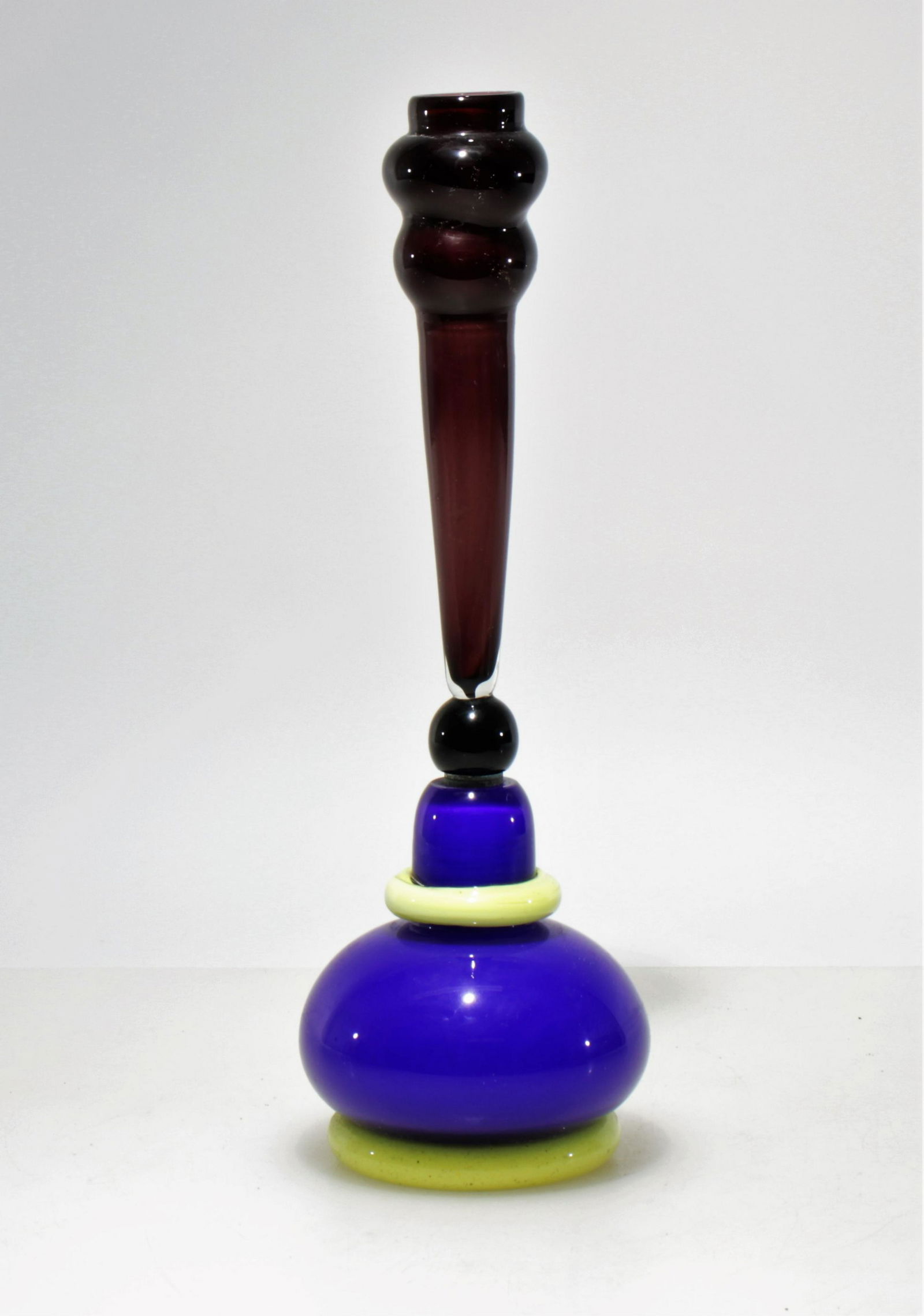 Peter Shire Vistosi - Glass Bed Sculpture, 1990: Peter Shire Vistosi Glass Bed Sculpture, circa 1990, inscribed Peter Shire x Vistosi 6/8Dimensions: 14.25" H Property from the Estate of John 'Parker' Prindle, Jr., Boston, MA.