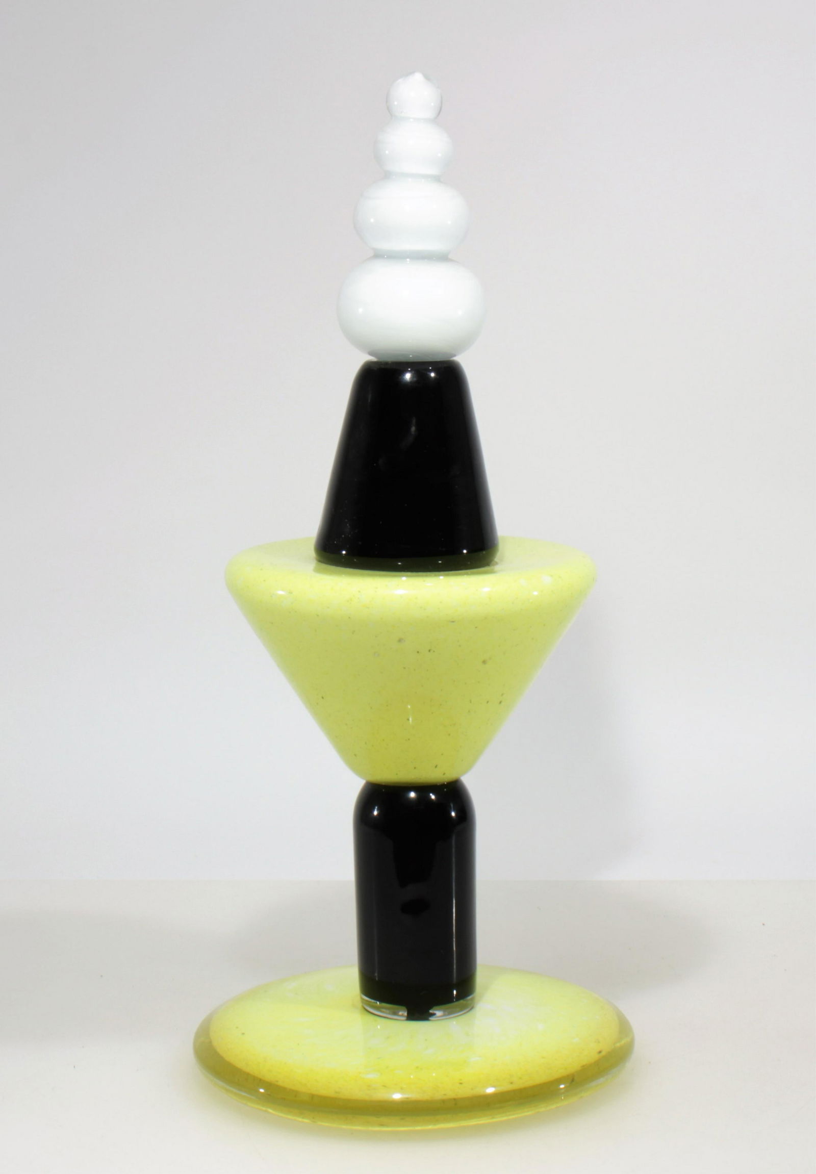 Attr. Peter Shire - Art Glass Sculpture, 1990: Attributed Peter Shire Art Glass Sculpture, circa 1990, unsignedDimensions: 17.25" H Property from the Estate of John 'Parker' Prindle, Jr., Boston, MA.