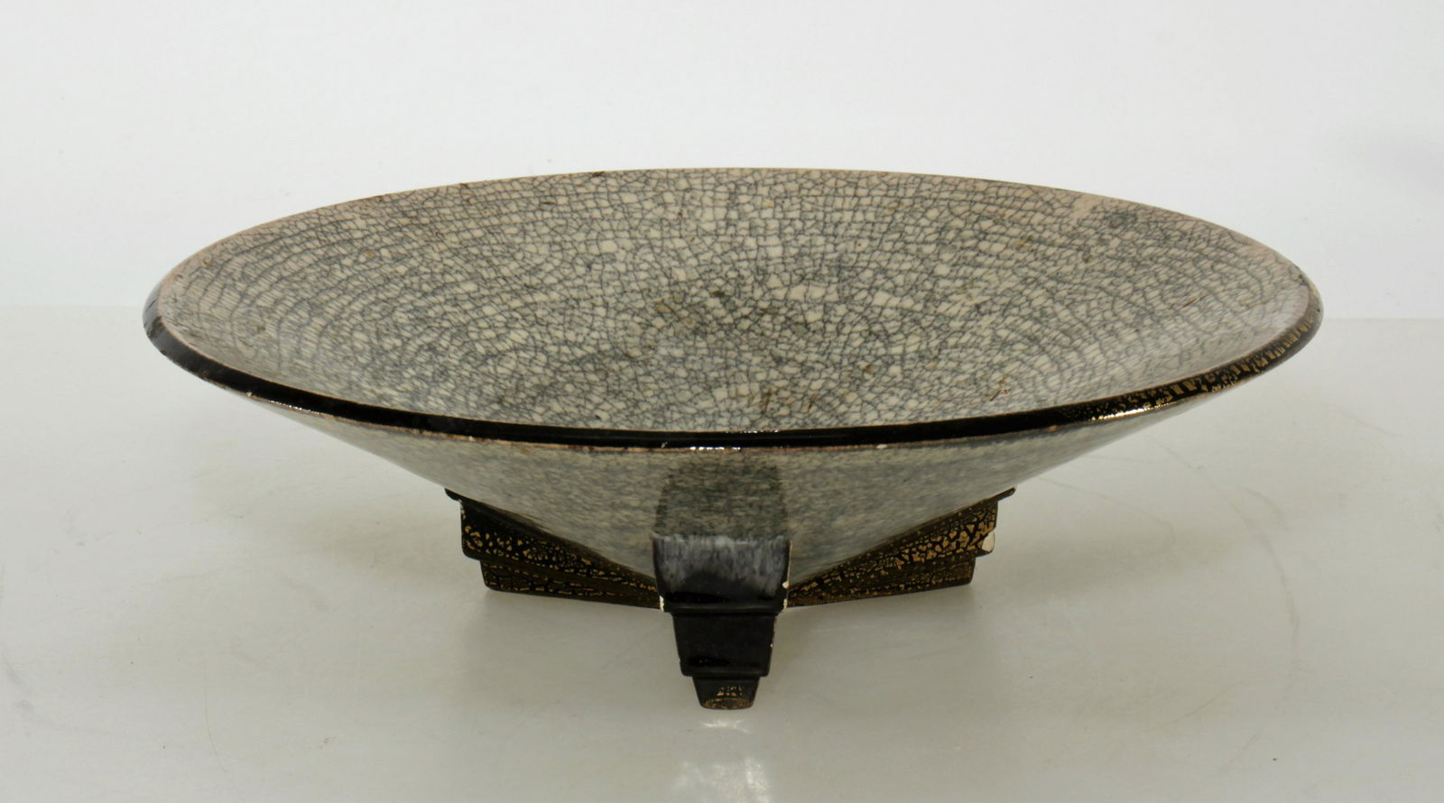 Marcel Guillard - Ceramic Bowl, 1930: Marcel Guillard - Ceramic Bowl, circa 1930, impressed marks on baseDimensions: 3.5" H x 11.25" Dia. Property from the Estate of John 'Parker' Prindle, Jr., Boston, MA.