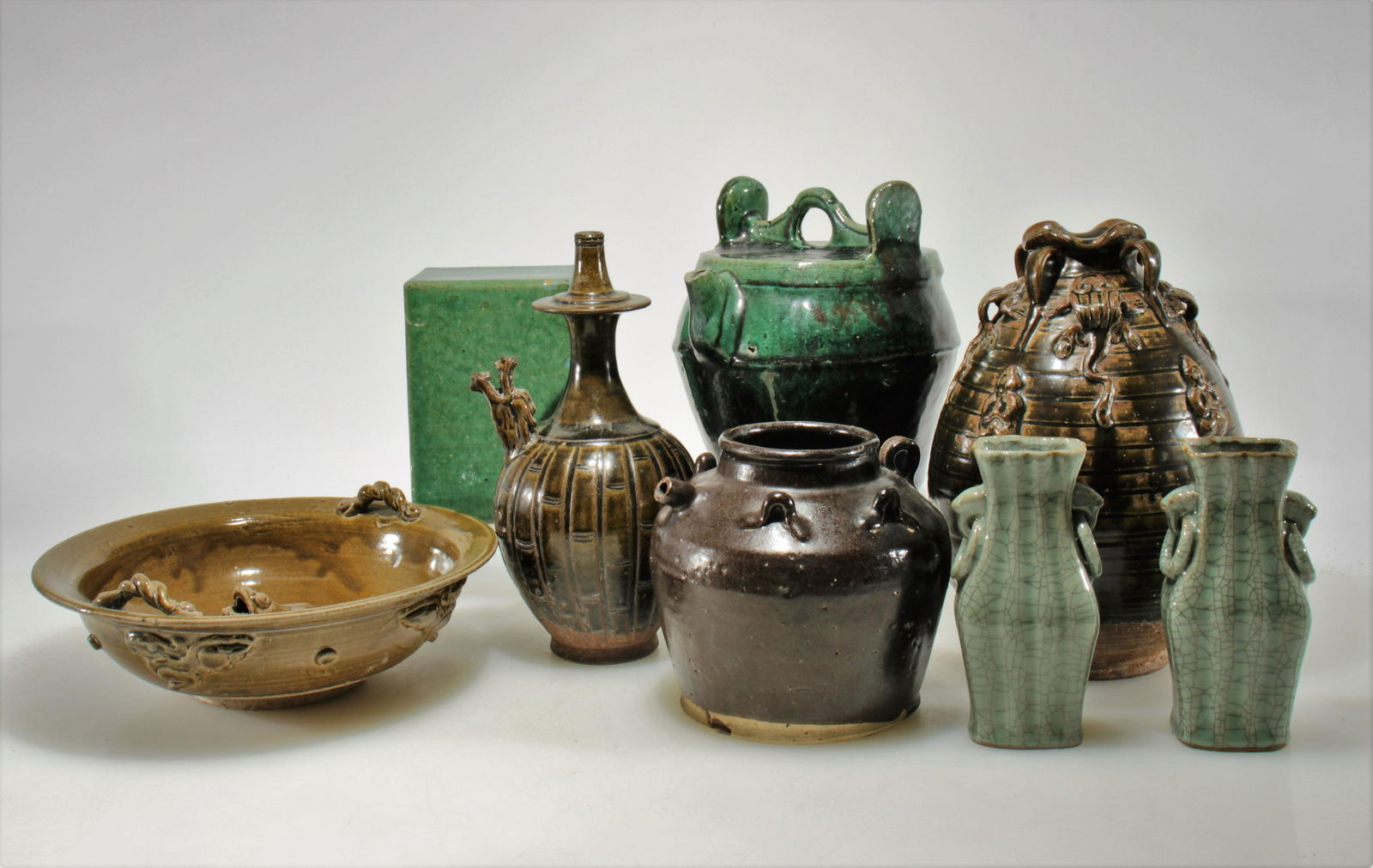 8 Chinese Glazed Earthenware Table Articles (1 of 12)