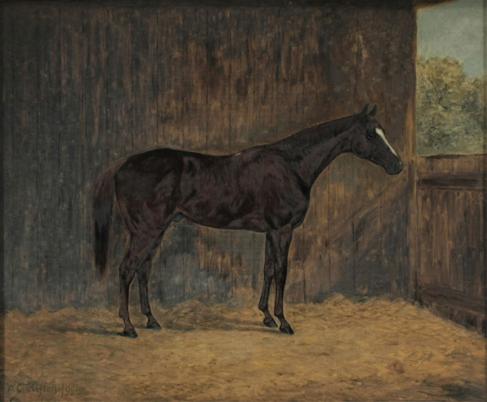 F.C. Clifton - Horse in Stall -O/C (1 of 6)